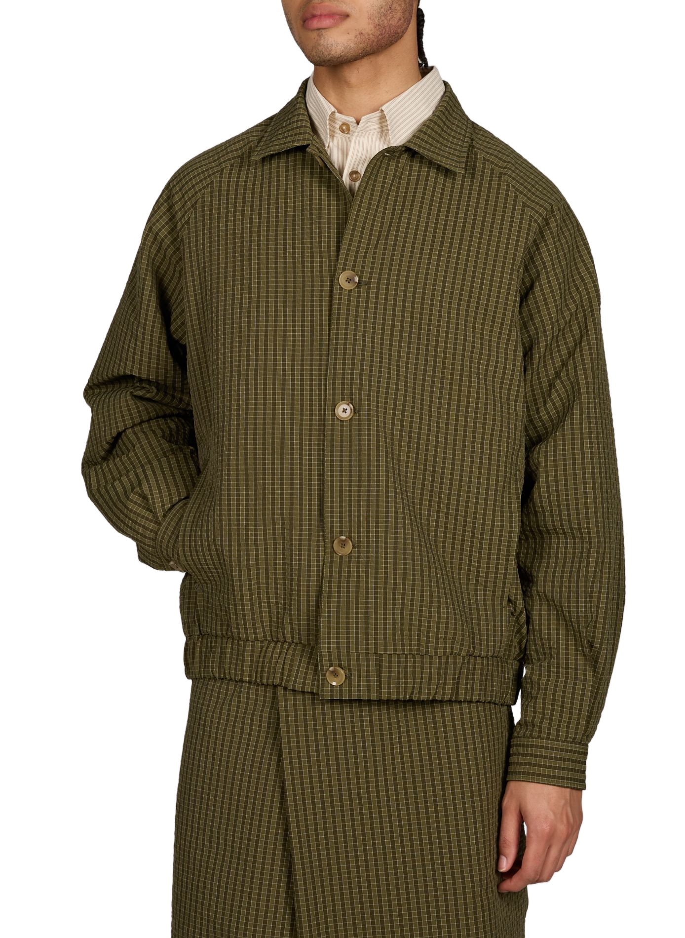 Camisa de cuadros recta MERELY MADE Verde