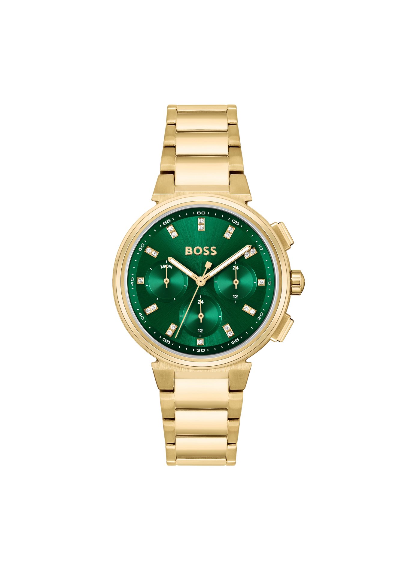 Montre quartz One en acier inoxydable BOSS MONTRES Vert