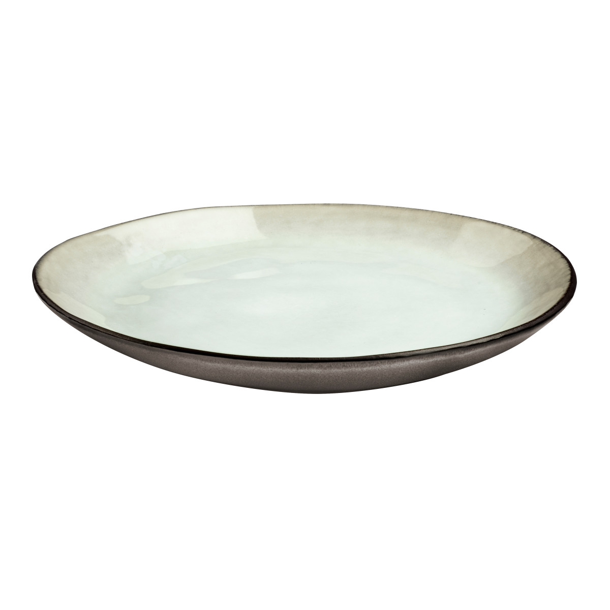Shadow - assiette plate 28 cm (lot de 6) MEDARD DE NOBLAT Marron
