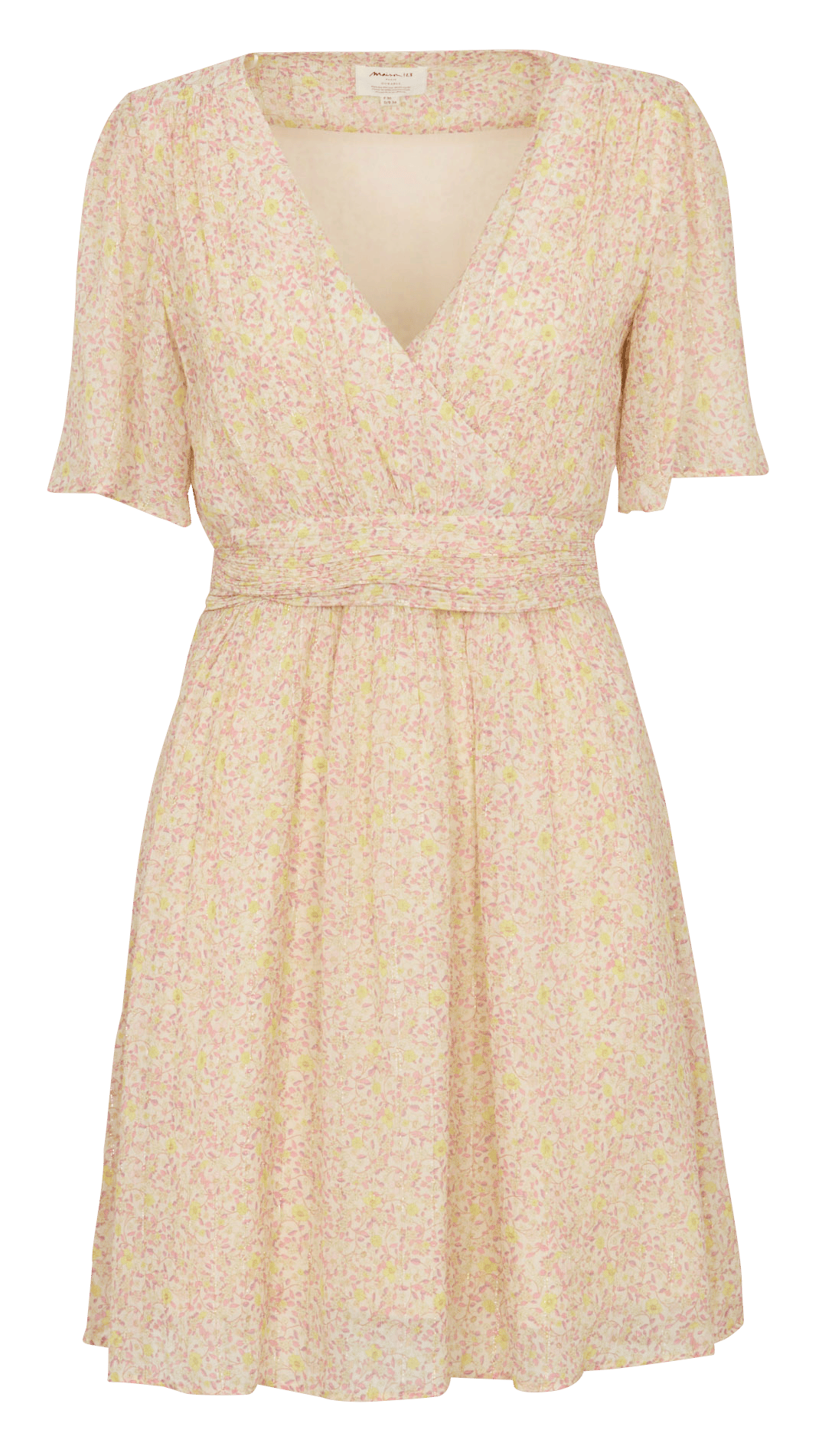 Robe courte col v bal MAISON 123 Jaune