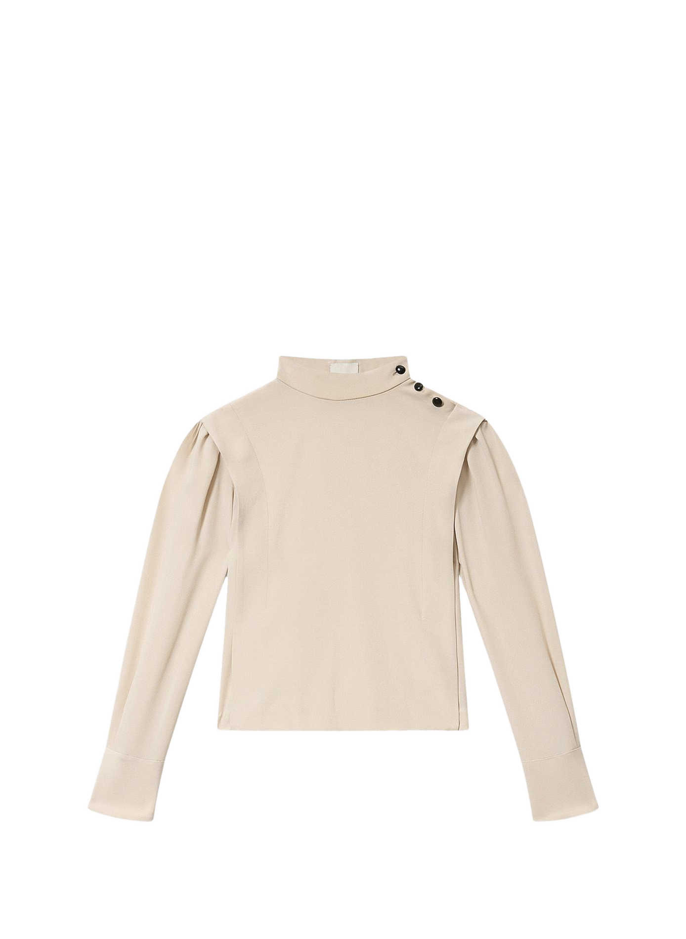 Long-sleeved fluid crepe top ISABEL MARANT White