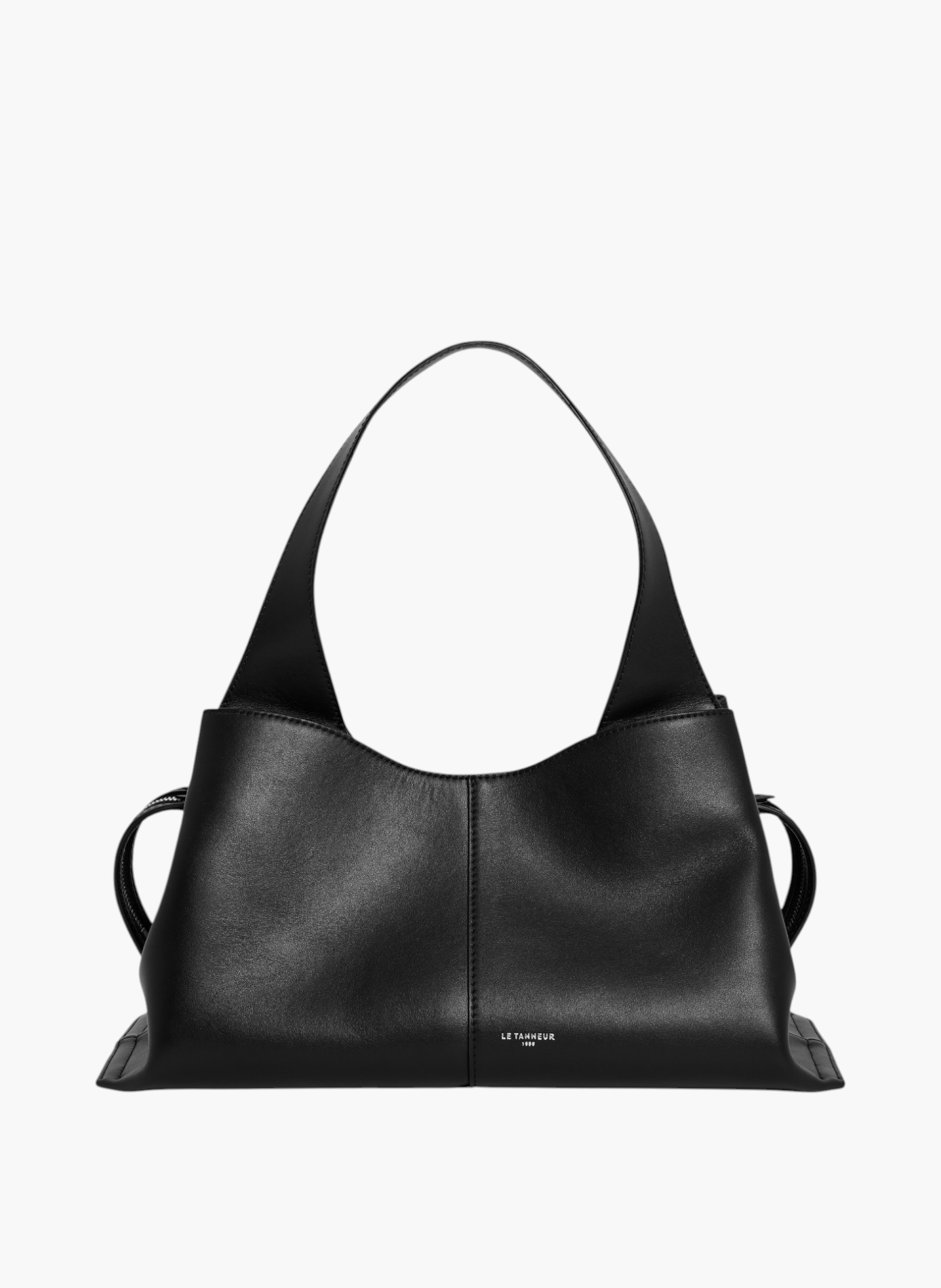 Petit sac à main félicie en cuir lisse LE TANNEUR Noir