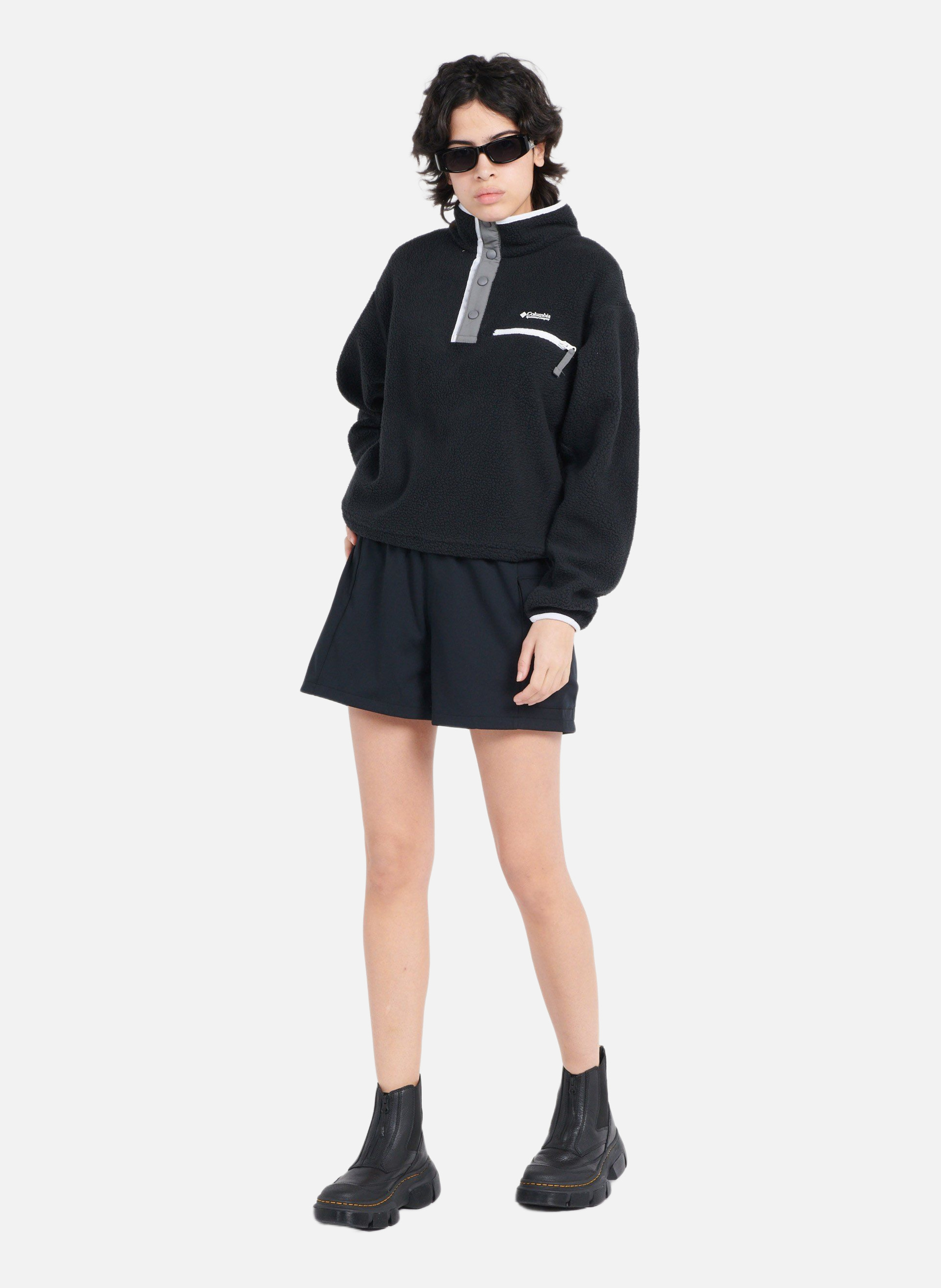 Polaire helvetia ii cropped half COLUMBIA Noir