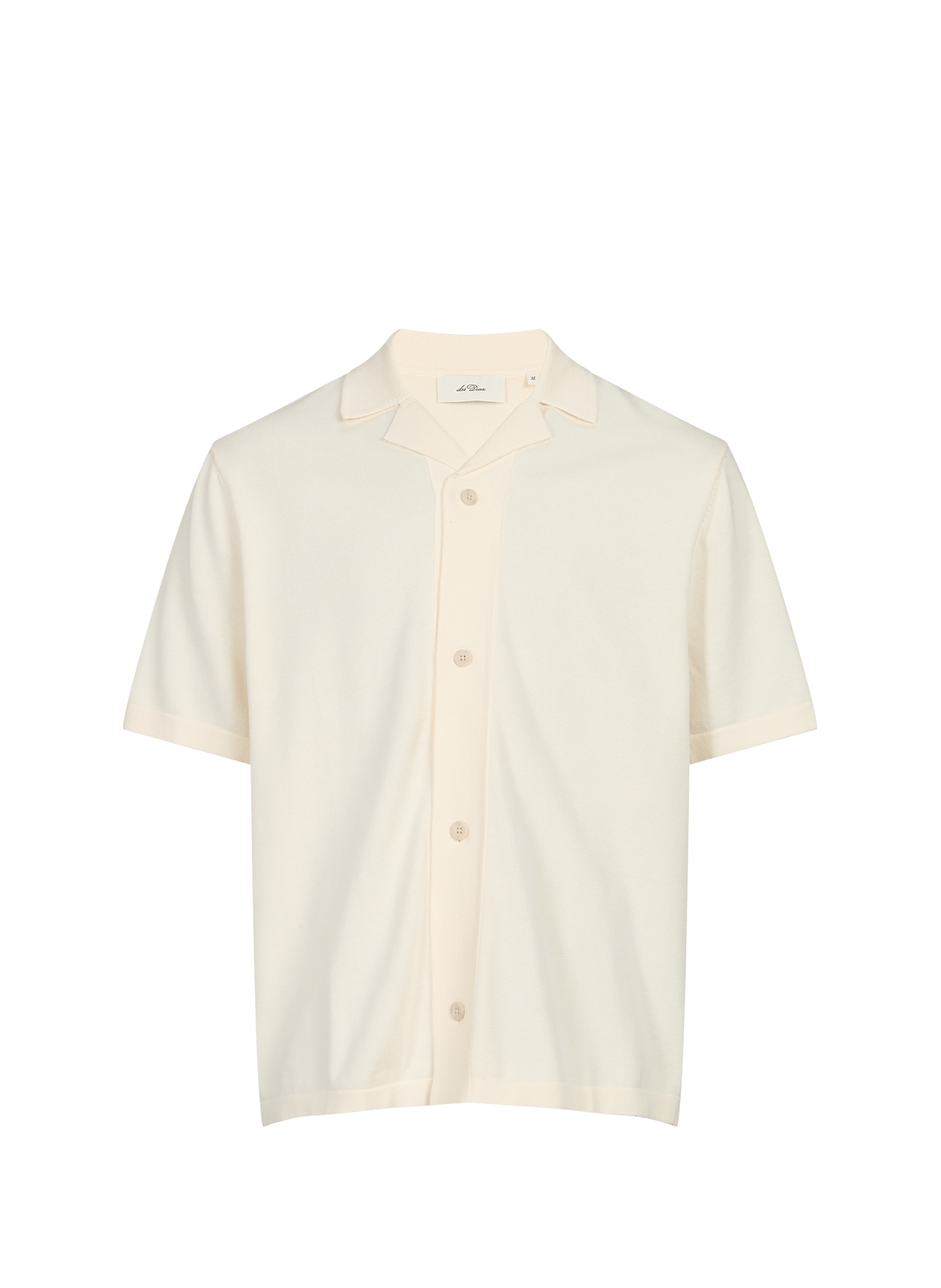 Straight cotton knit shirt LES DEUX White