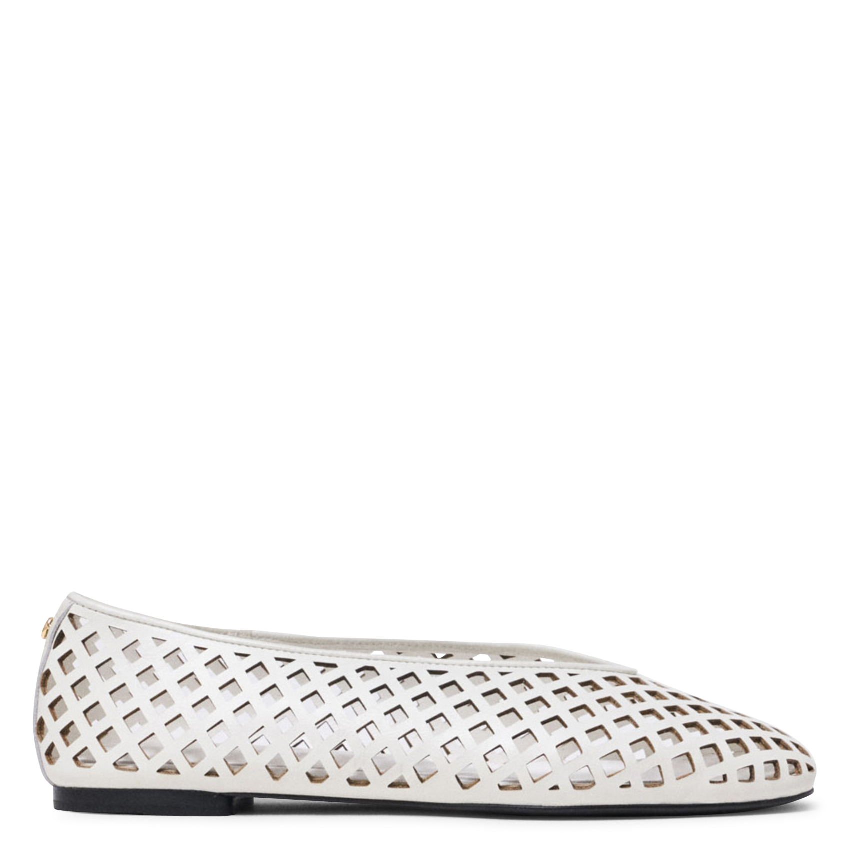 Ballerines en cuir MAJE Blanc
