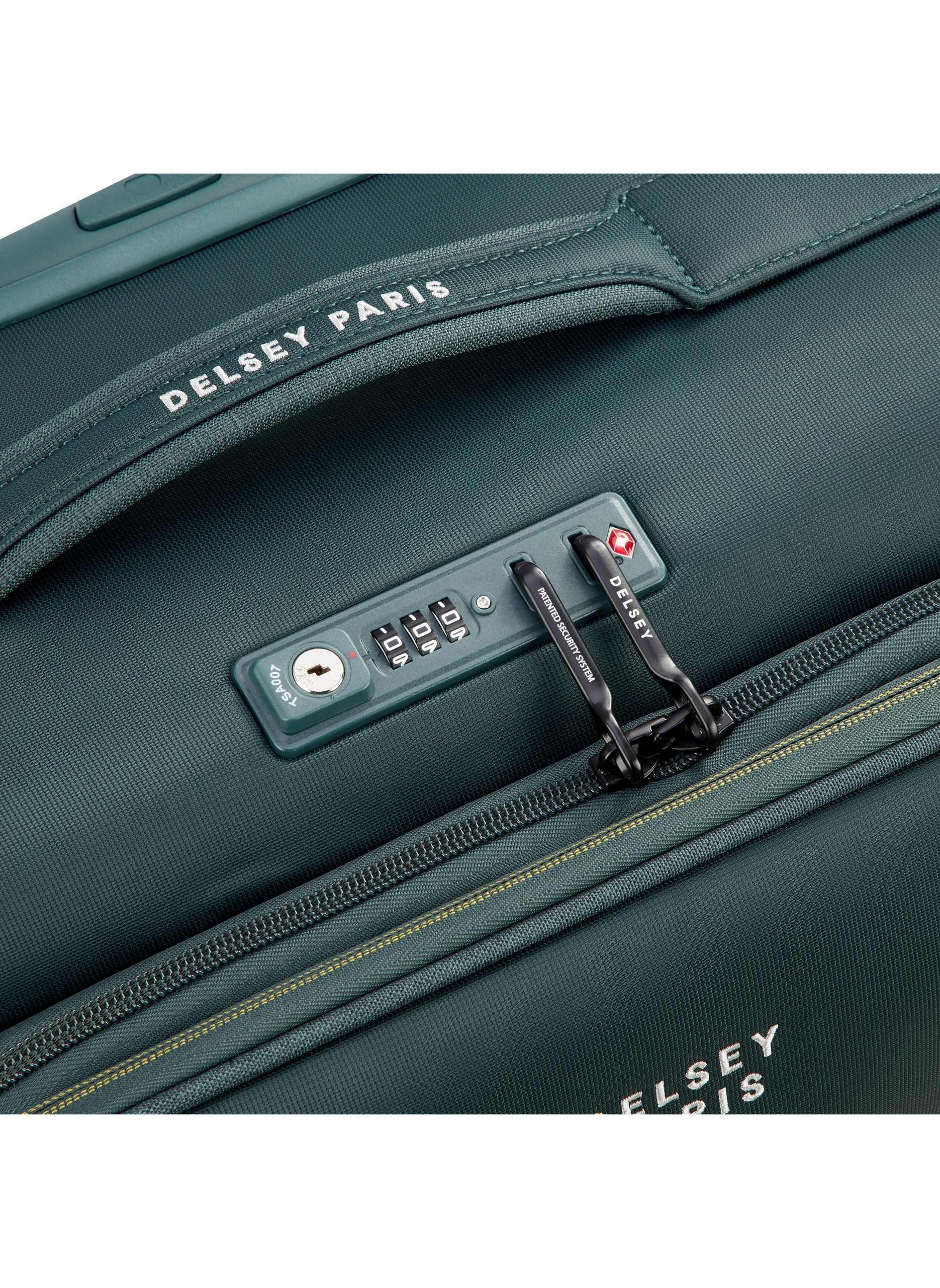 Valise cabine souple taille s - brochant 3 DELSEY PARIS Vert