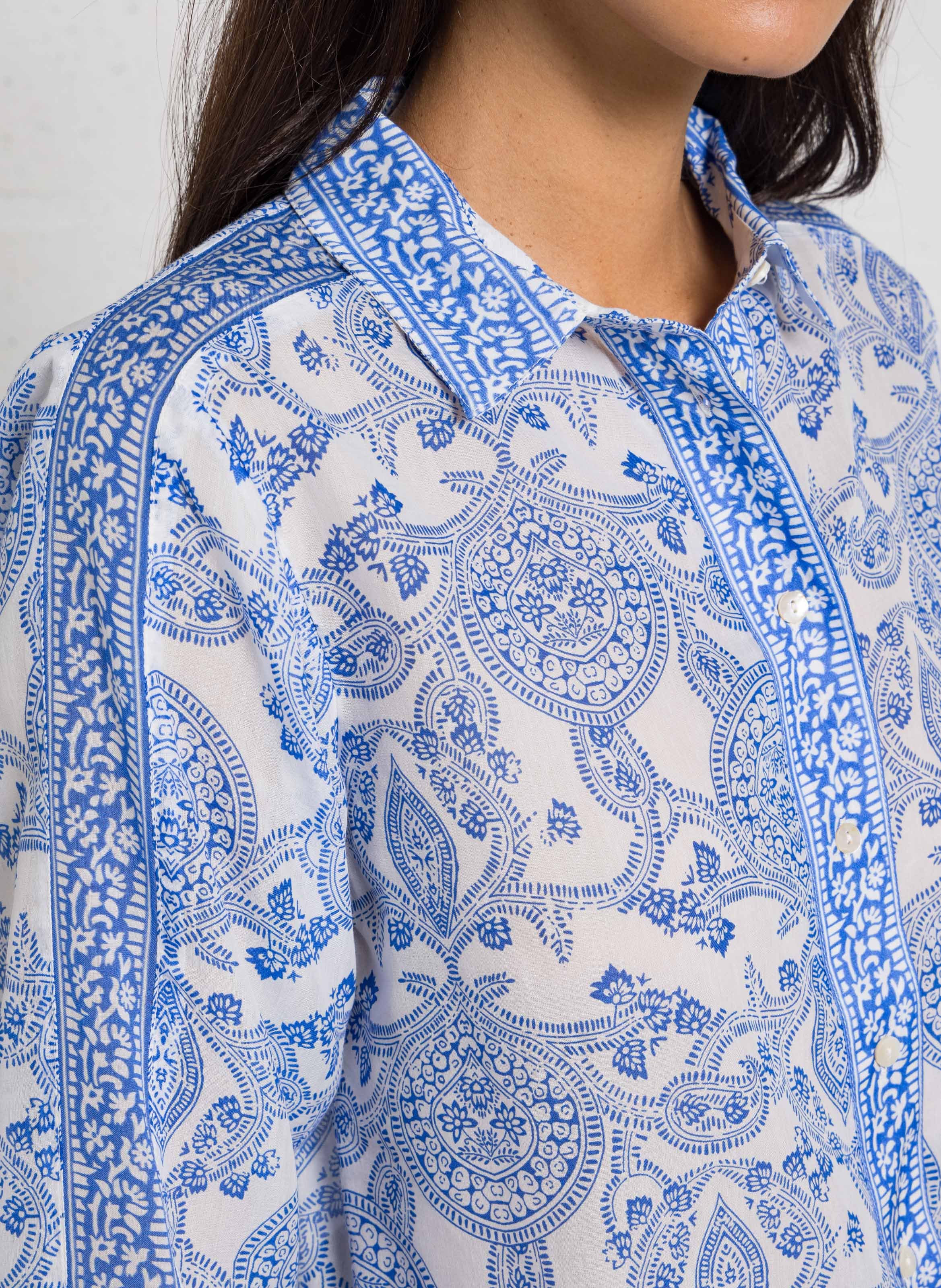 Chemise col classique mathilde MAISON 123 Violet