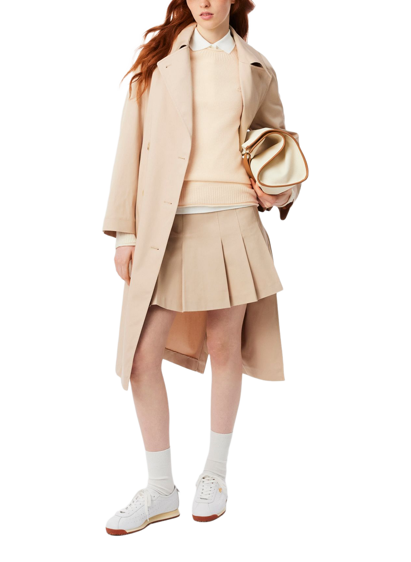 Pull en laine LACOSTE Beige