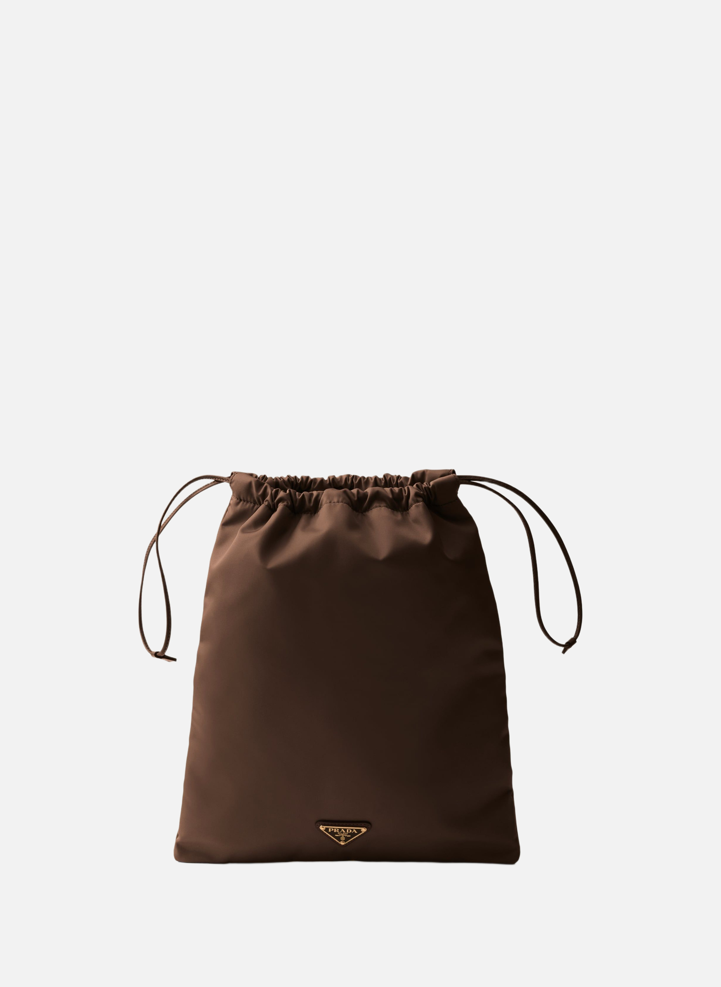 Pochette prada wish en re-nylon PRADA Marron