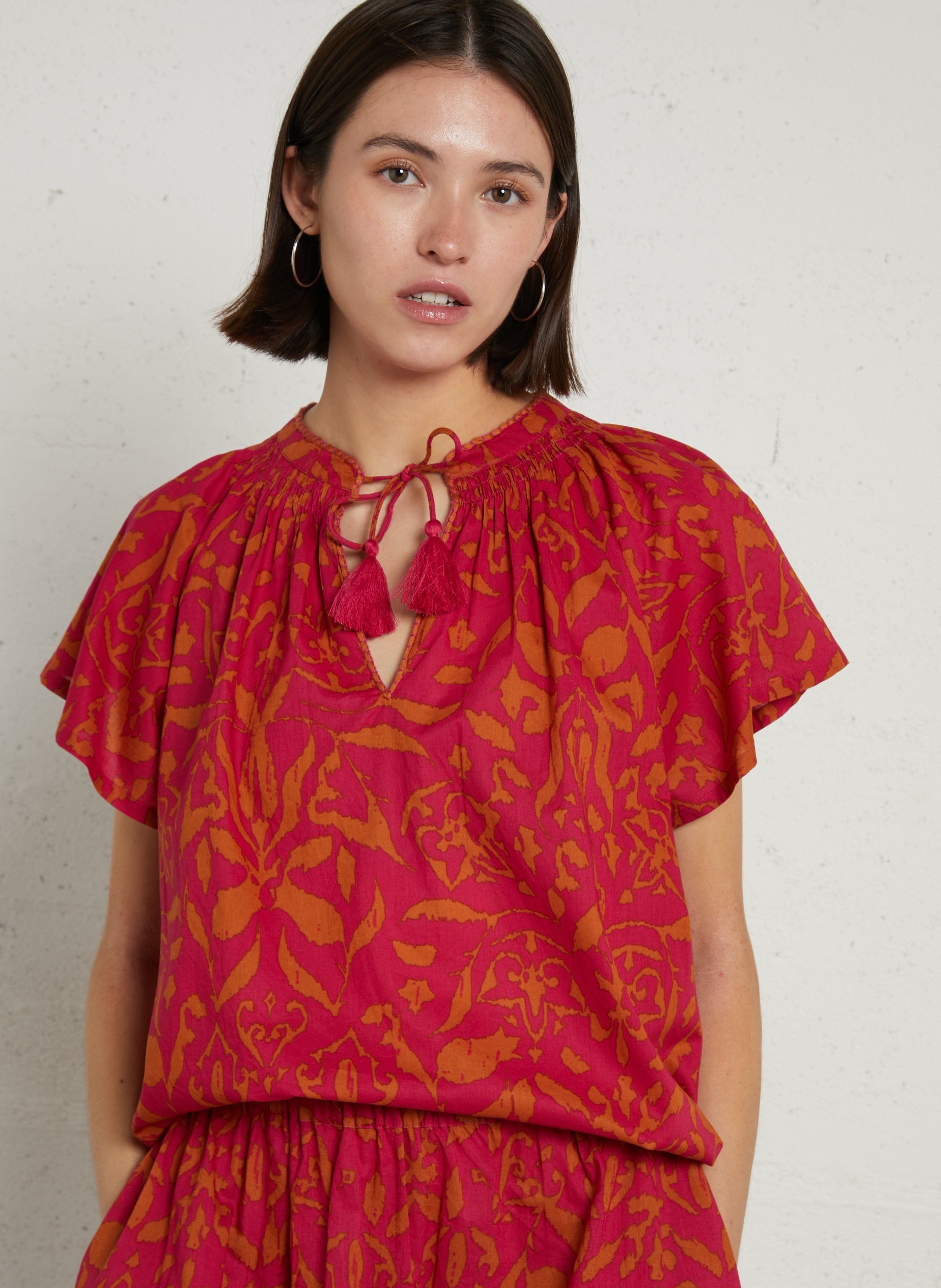 T-shirt manches courtes à imprimé mia MAISON 123 Rose