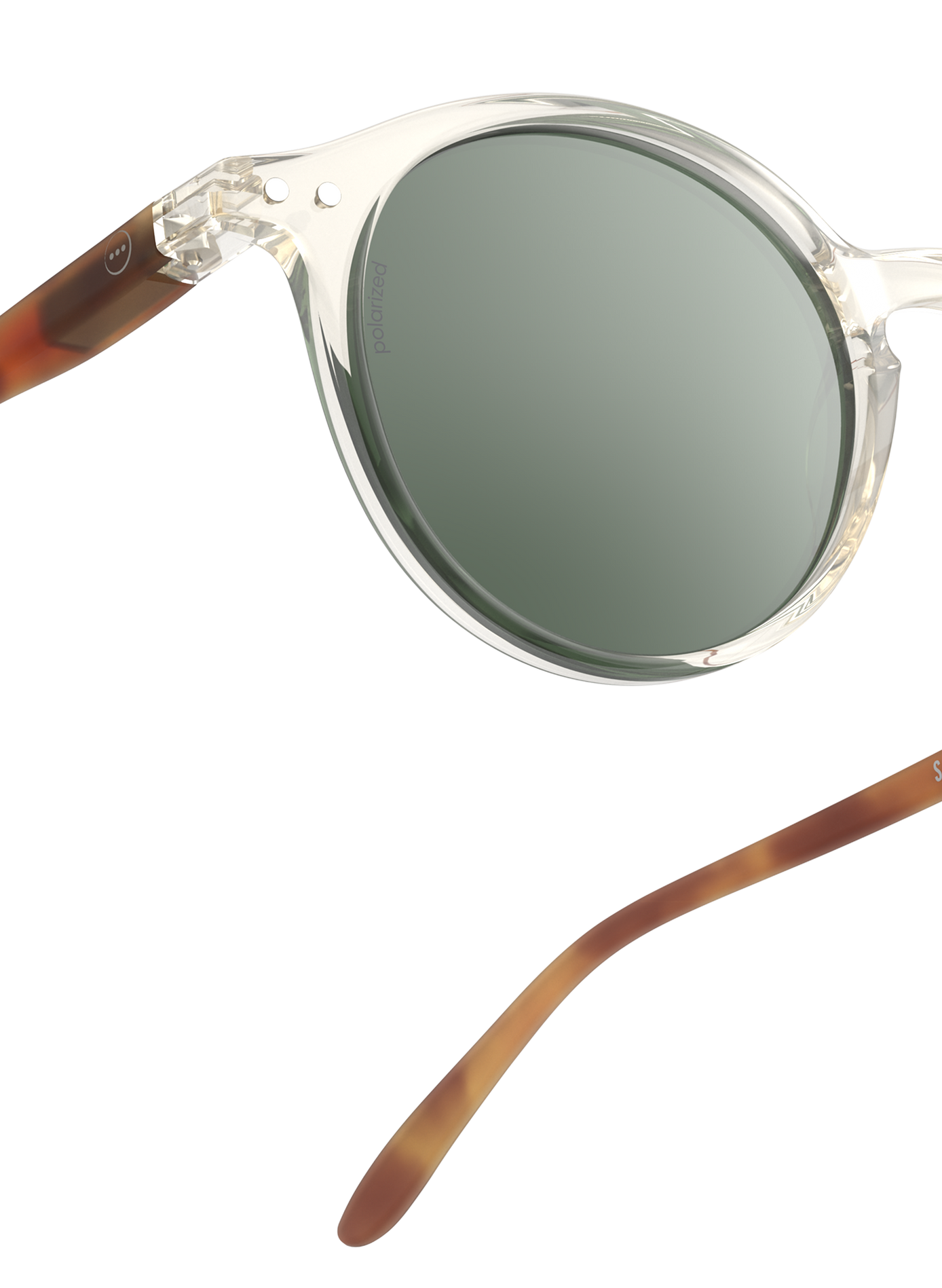 Transparent and round sunglasses IZIPIZI Transparent