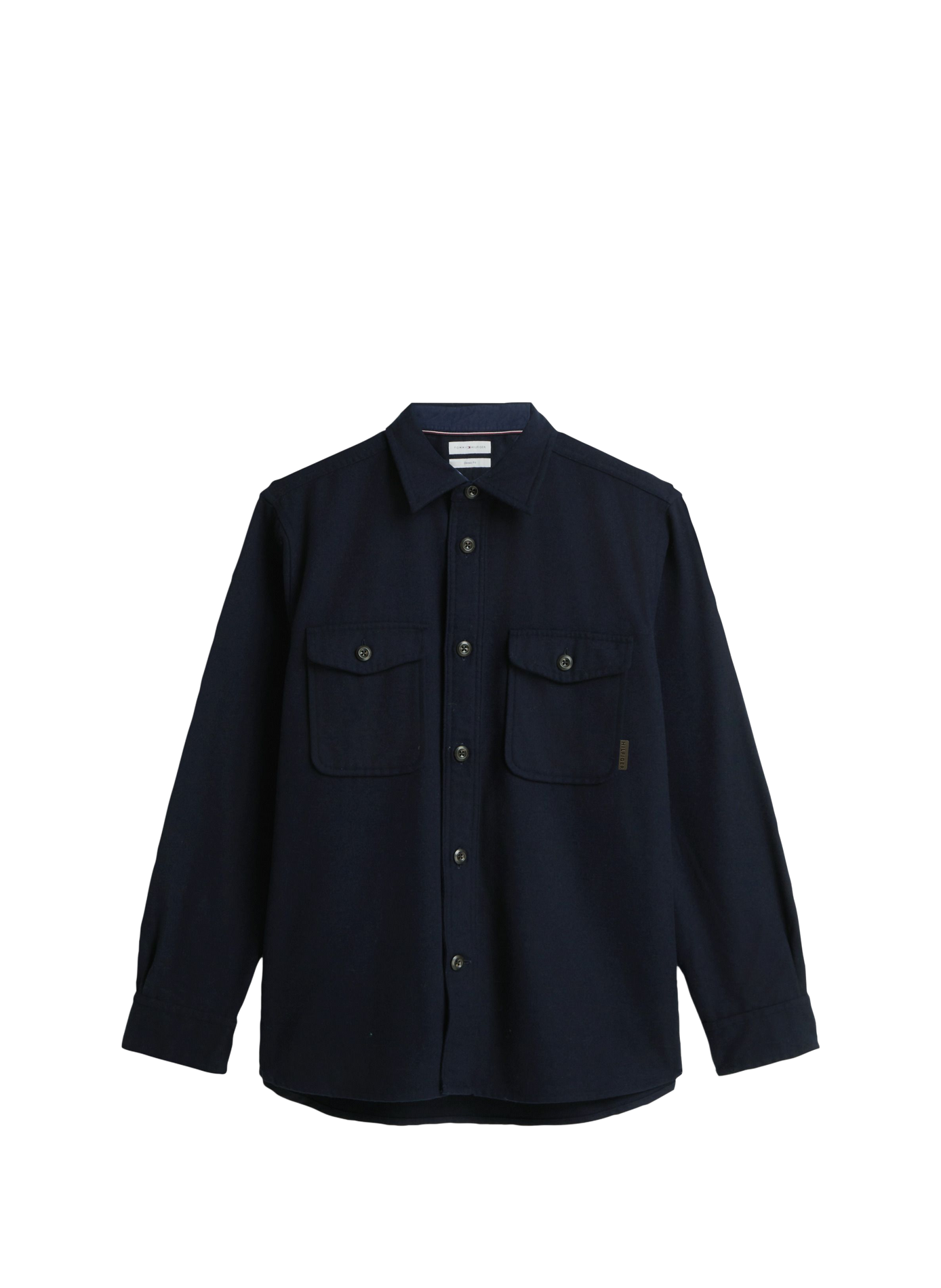 Classic collar overshirt  Navy blue