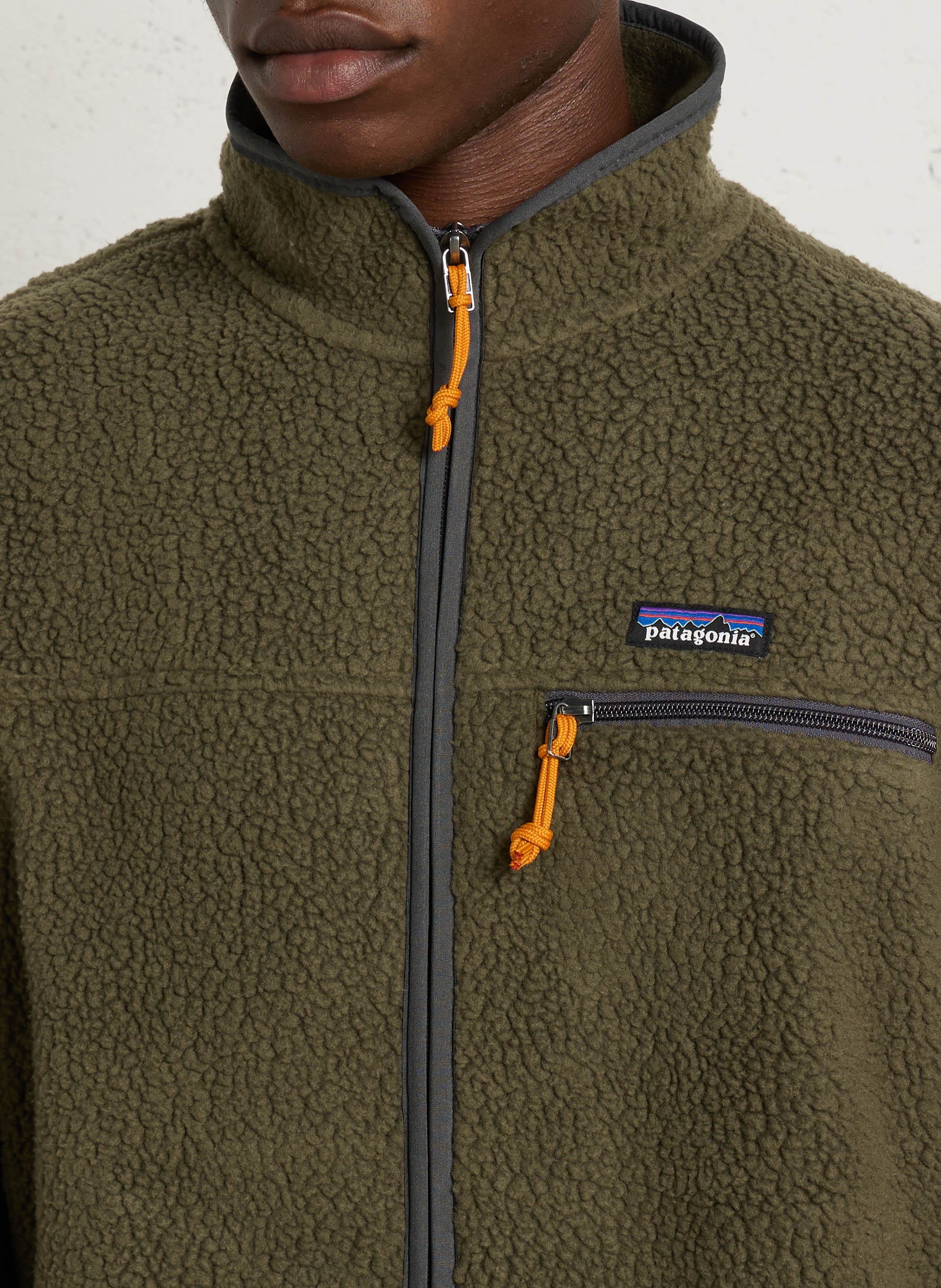 Oversized polar fleece met opstaande kraag PATAGONIA Groen