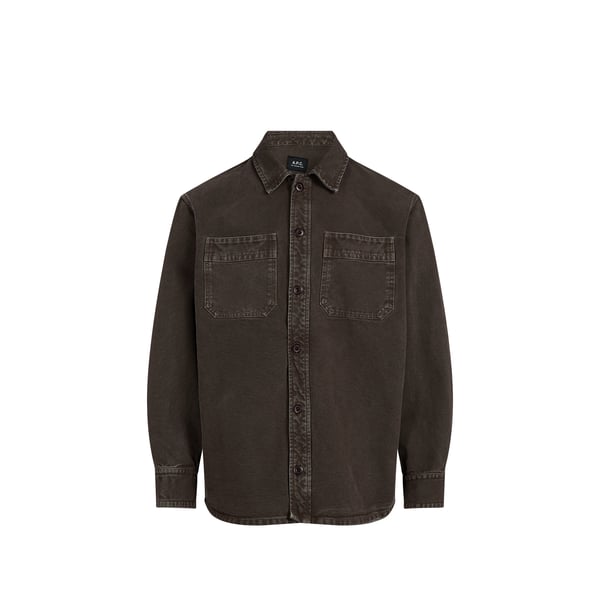 Veste col classique en denim de coton Veste col classique en denim de coton