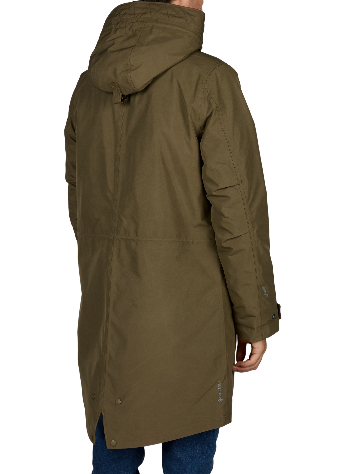 Quilted Gore-tex Fishtail Parka AIGLE Brown
