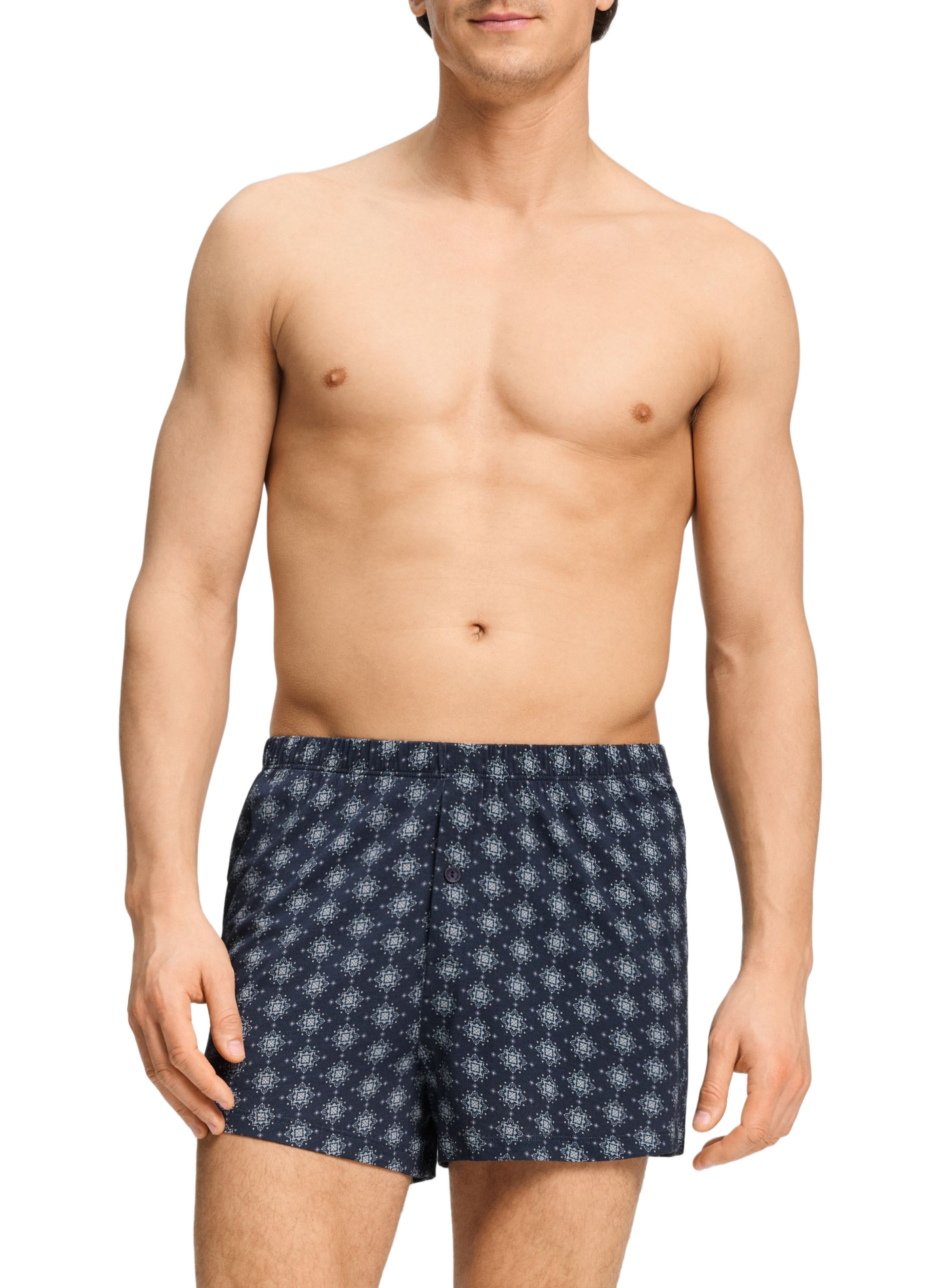 COT SPORTY Boxershorts mit Print aus Baumwollmischung HANRO Blau