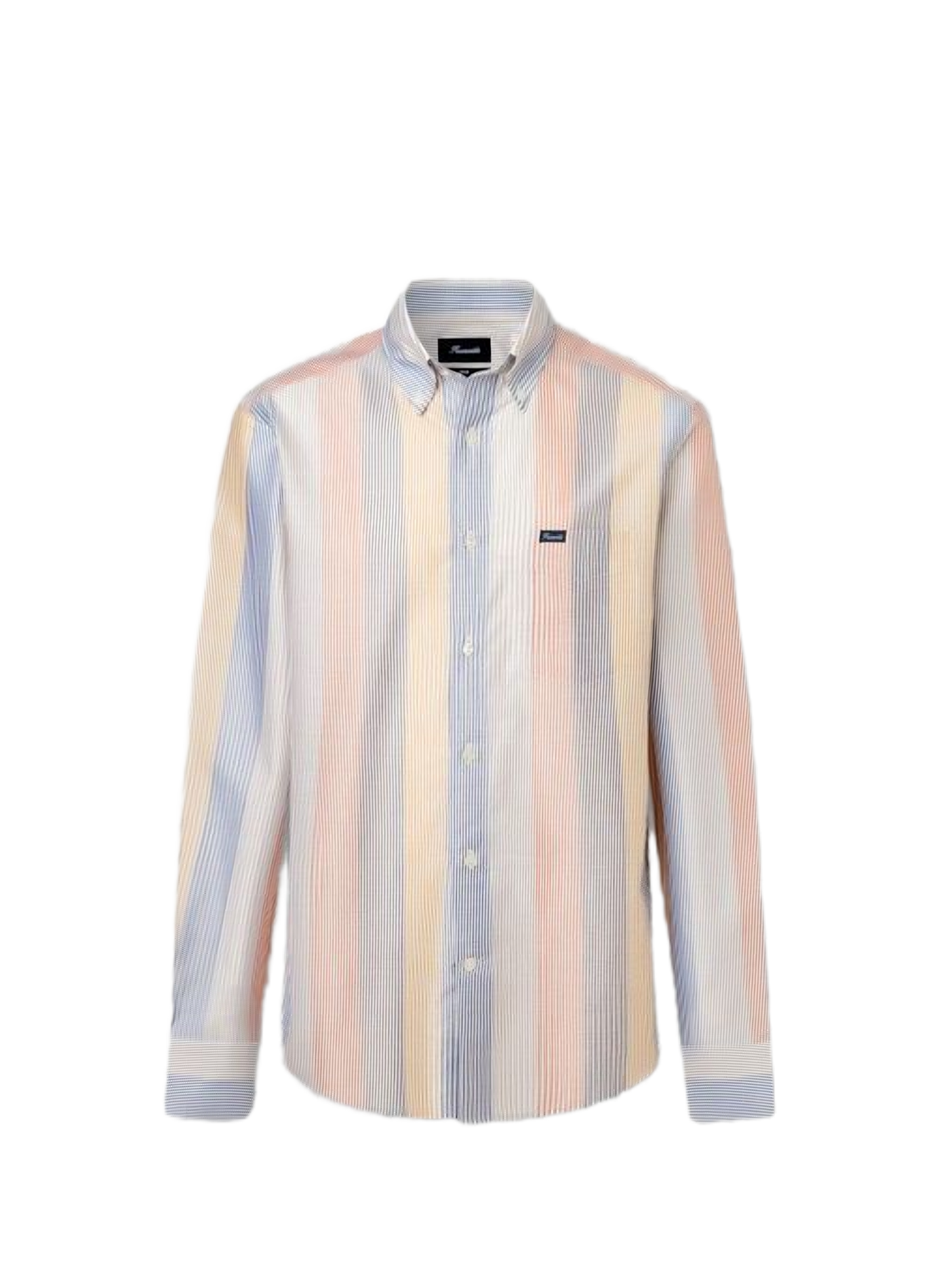 Classic-collar striped cotton shirt FACONNABLE Multicolour