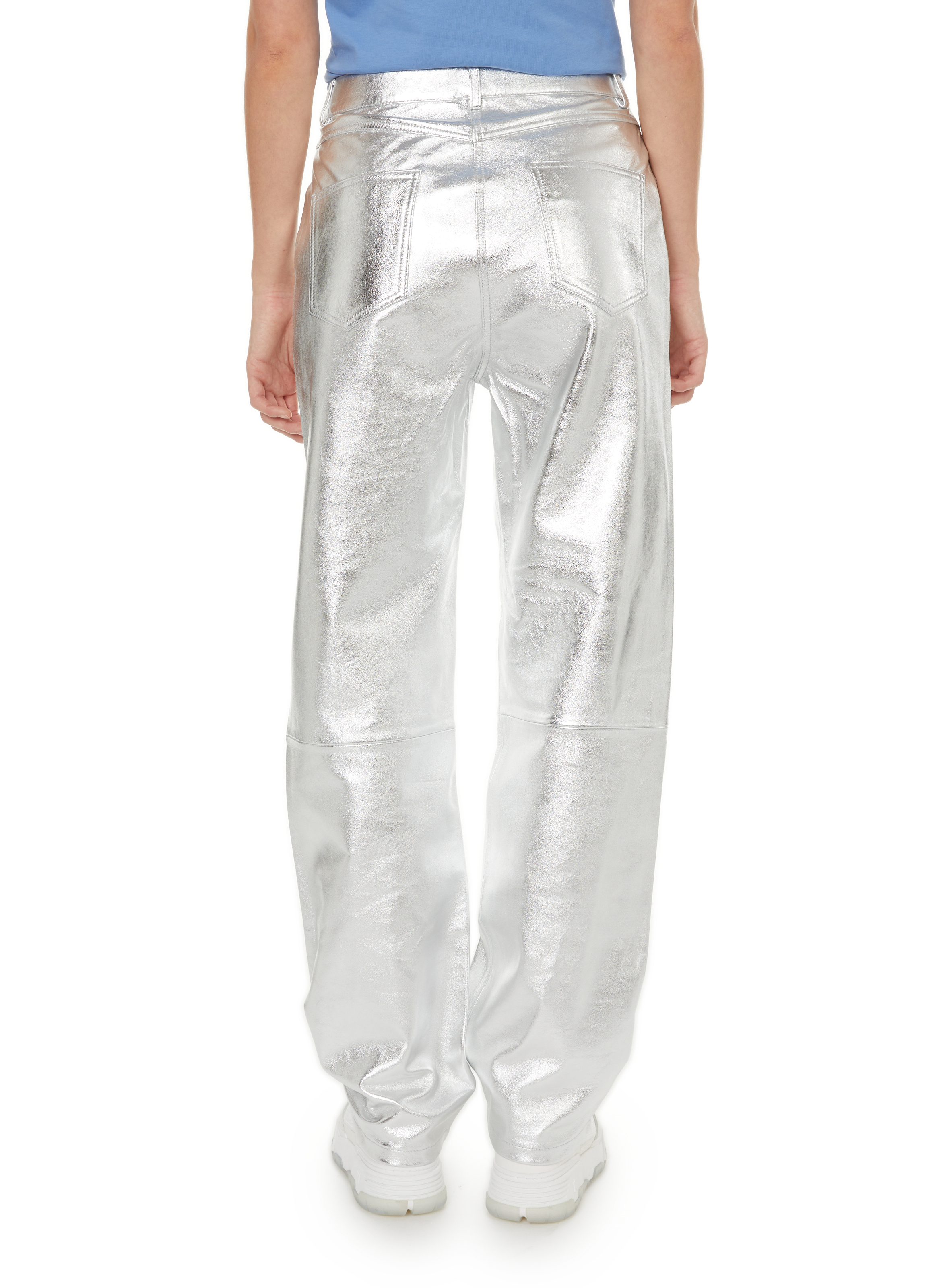 Leather trousers SAISON 1865 Silver