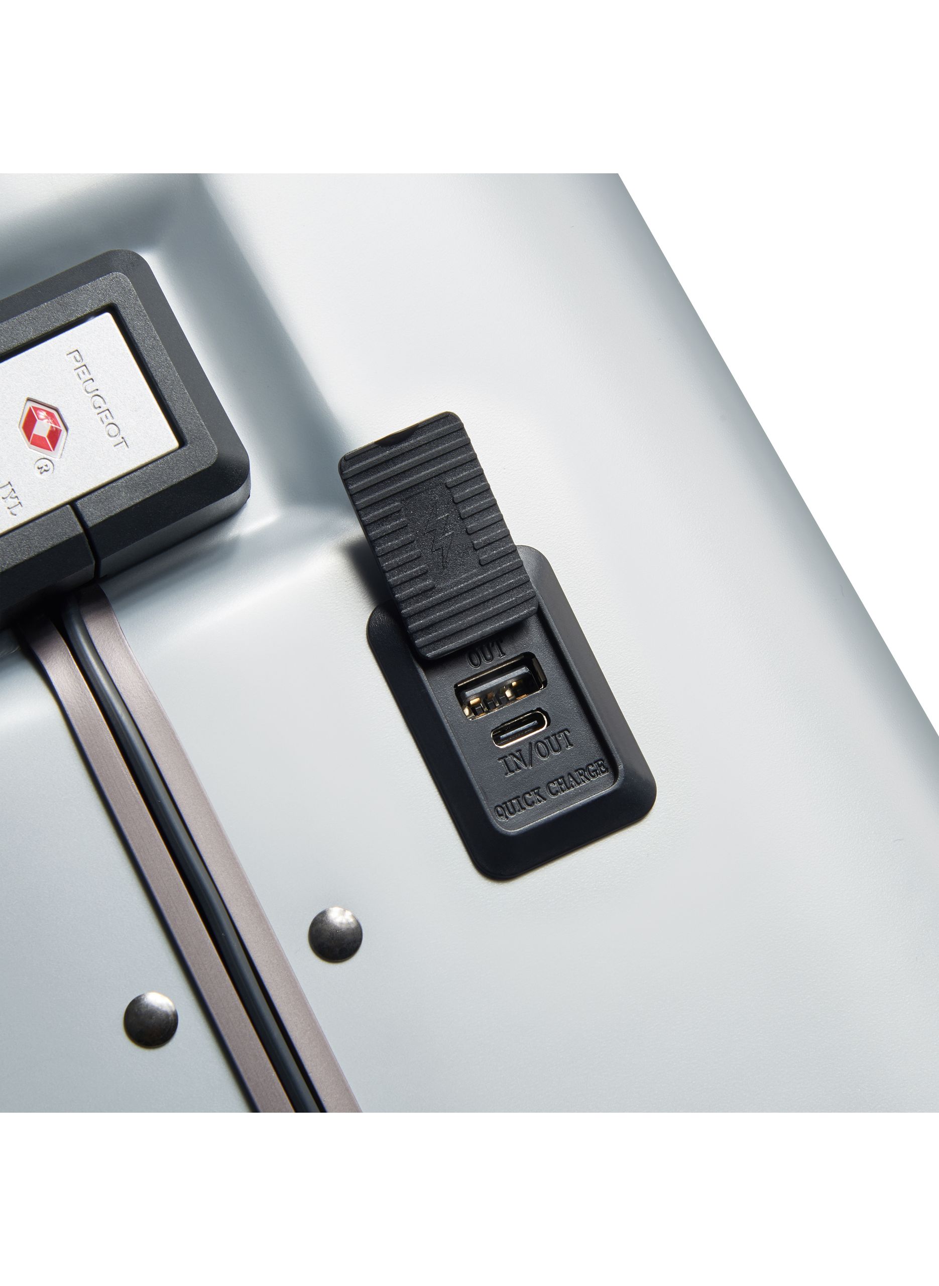 Valise cabine rigide taille s - peugeot voyages PEUGEOT VOYAGES Argent