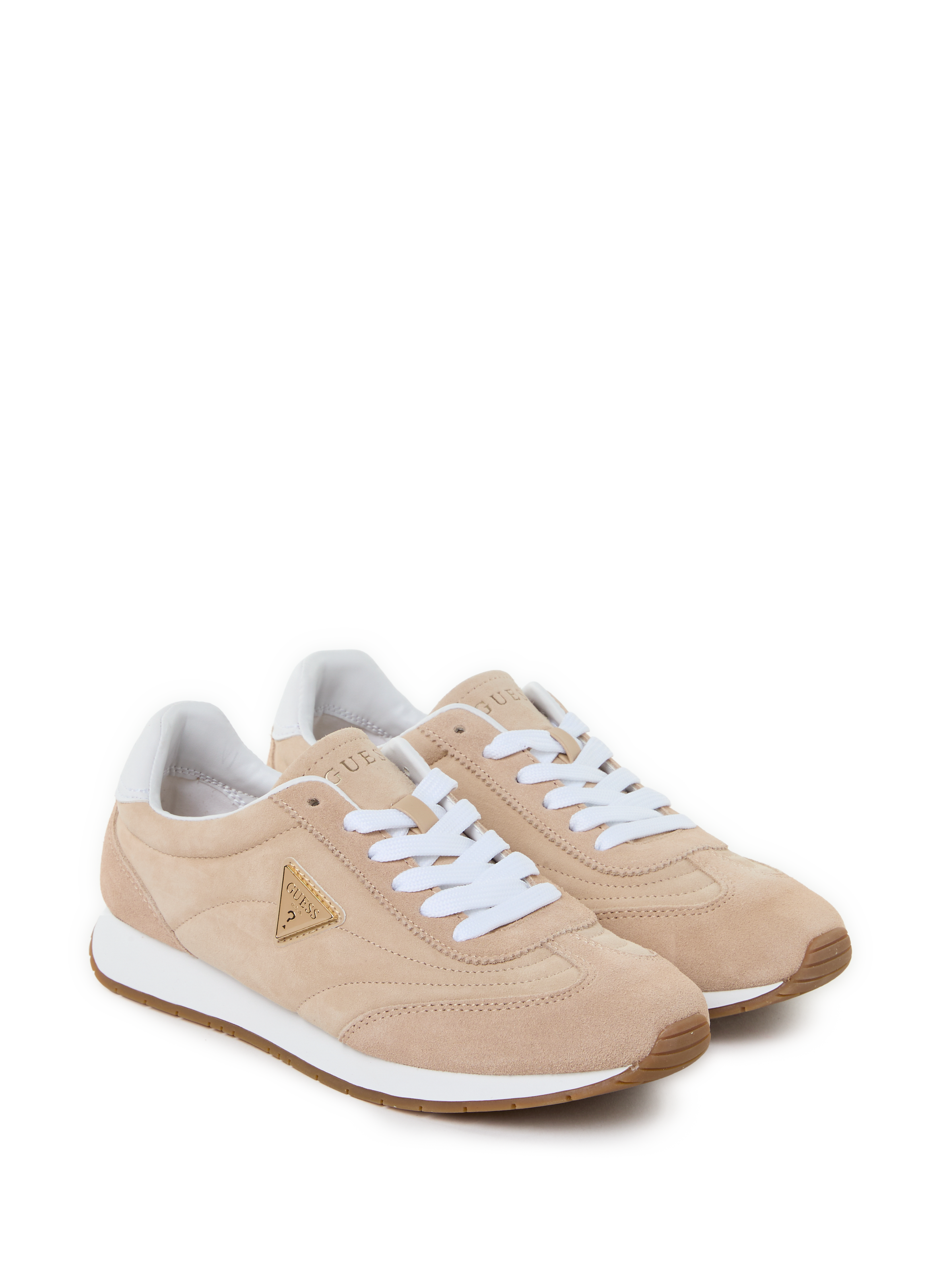 Baskets en cuir suédé  GUESS Beige