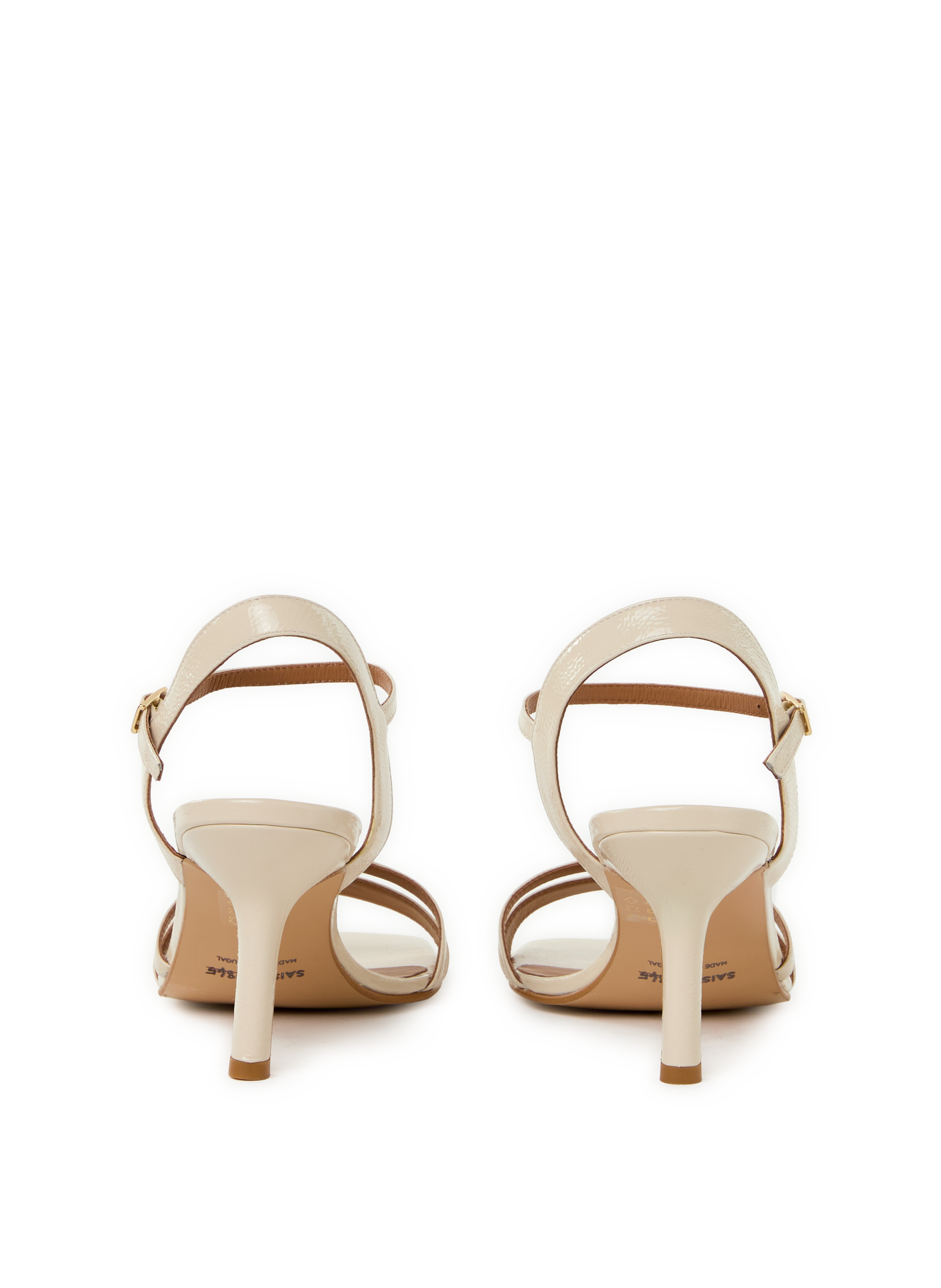 Sandales en cuir verni SAISON 1865 Beige