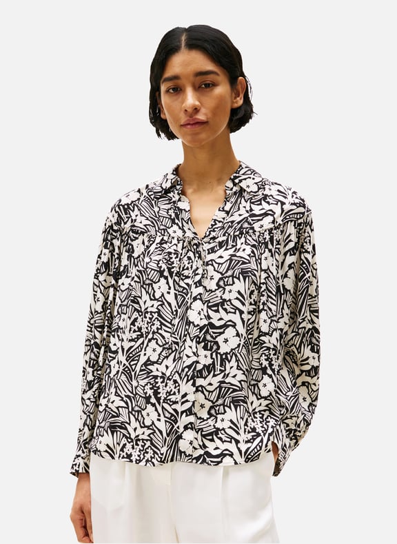Blouse décontractée en jacquard Multicolore by TOMMY HILFIGER TOMMY HILFIGER Blouse décontractée en jacquard Multicolore