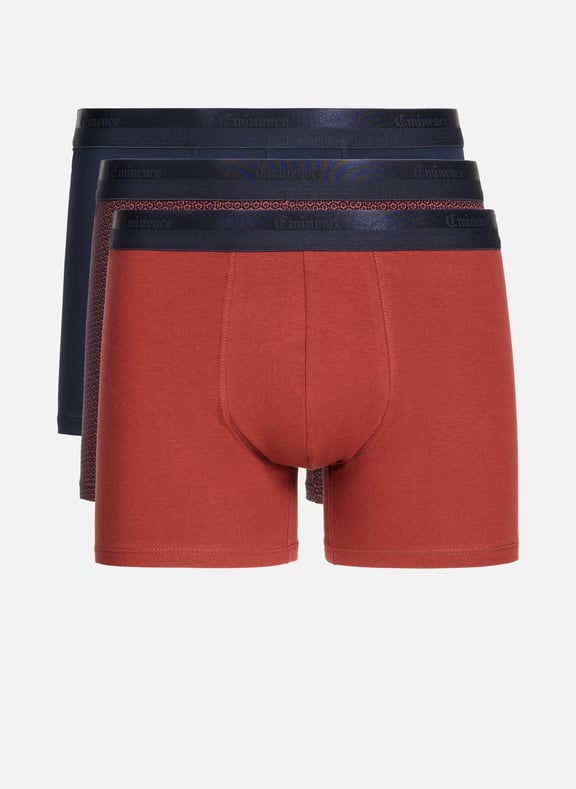 Pack of three cotton boxers Multicolour by EMINENCE EMINENCE Pack of three cotton boxers Multicolour