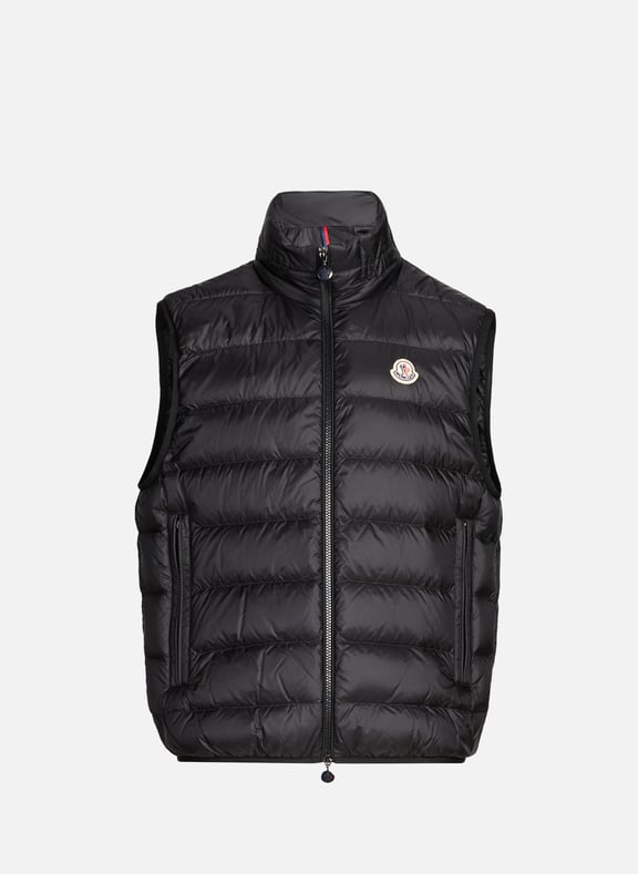 Sleeveless Puffer Jacket Black by MONCLER MONCLER Sleeveless Puffer Jacket Black