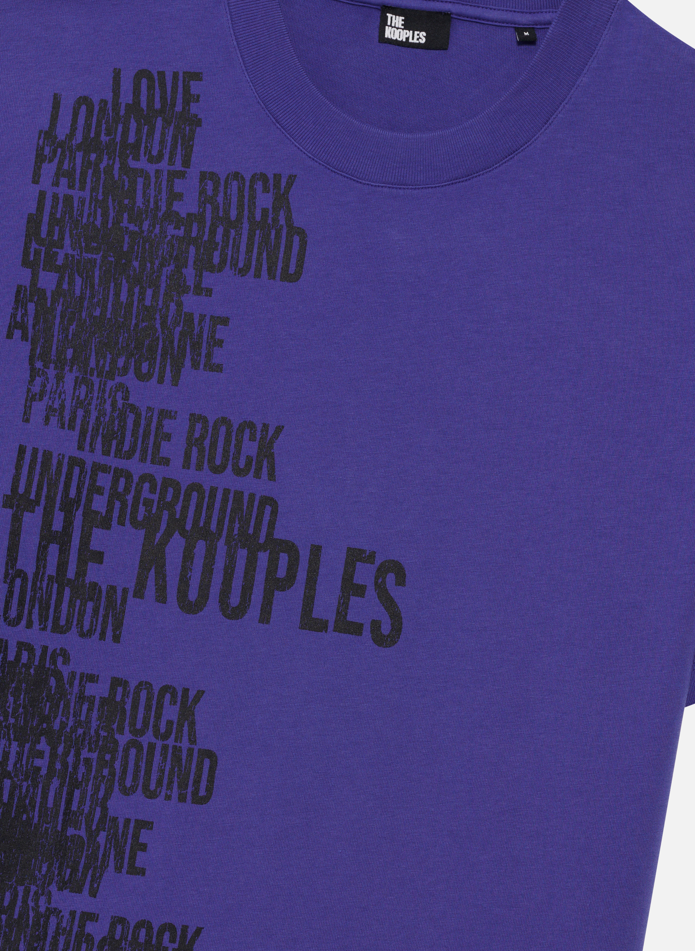 T-shirt avec sérigraphie THE KOOPLES Violet