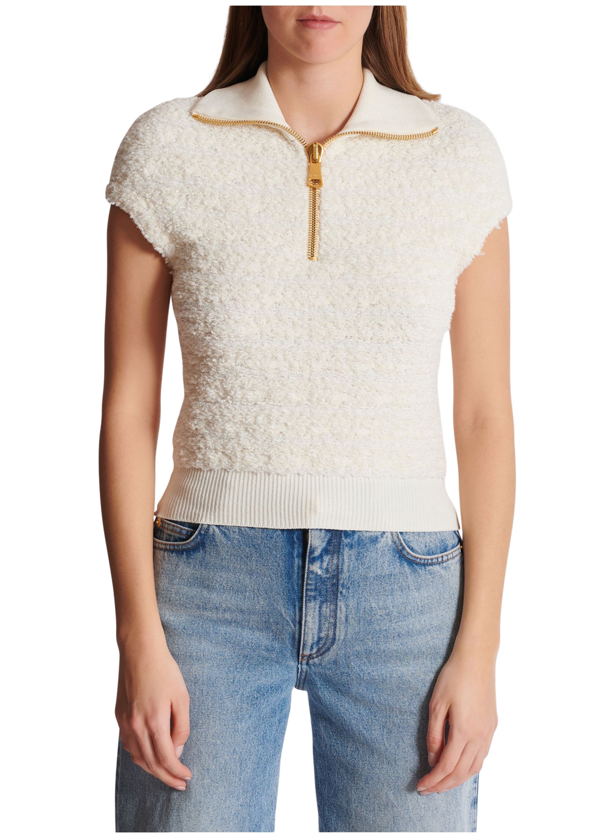 Top en tweed BALMAIN Beige