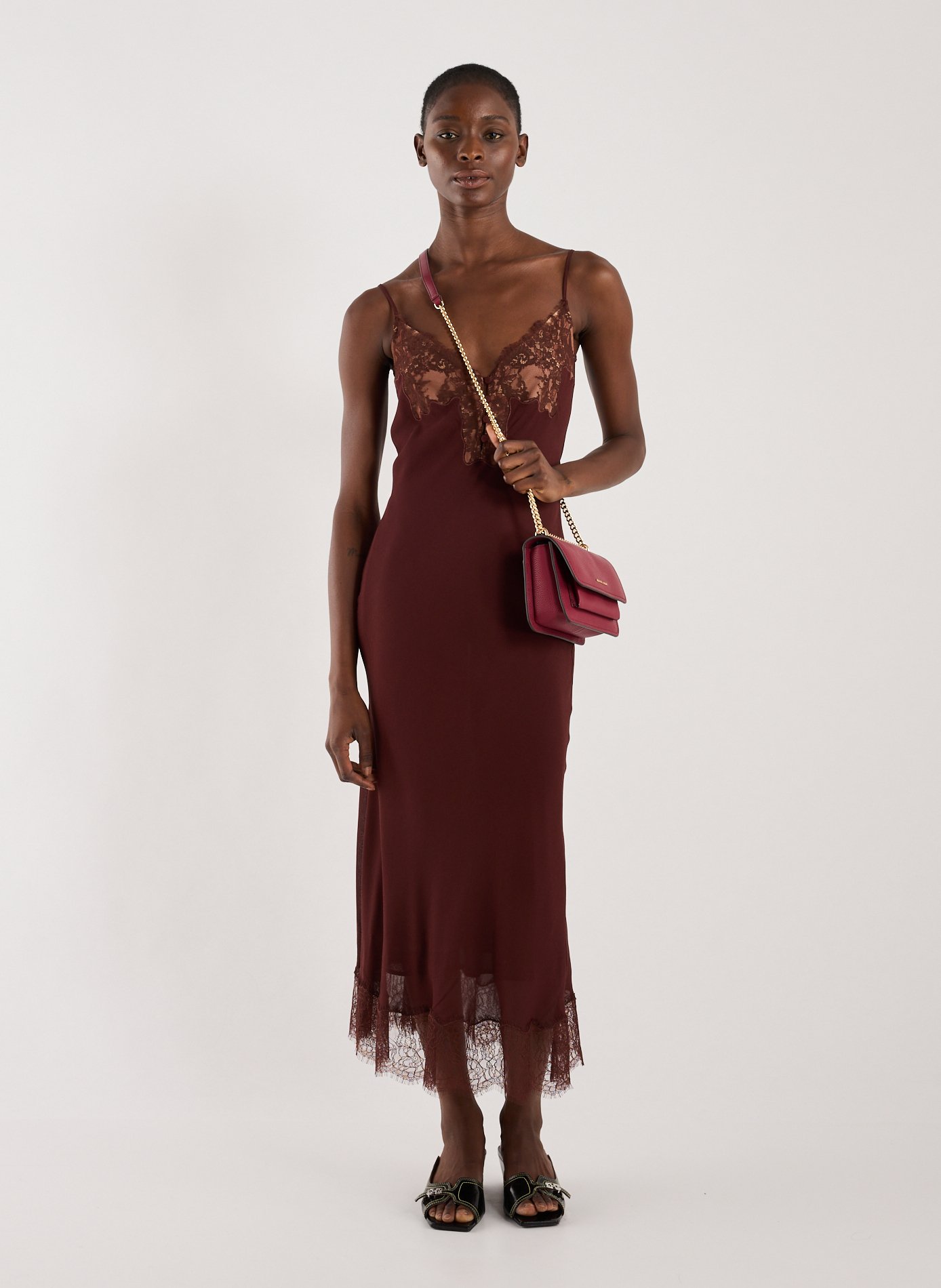 Claire leather shoulder bag MICHAEL KORS Red