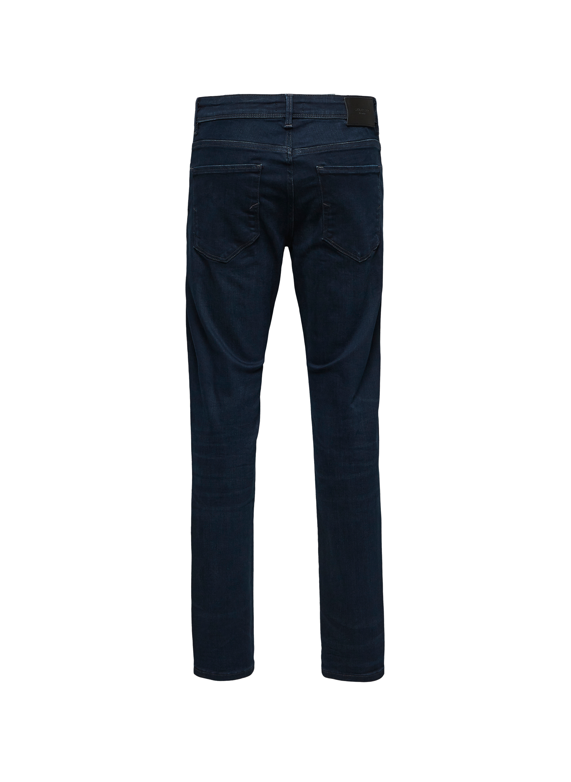 Jean droit en coton biologique mélangé SELECTED Bleu