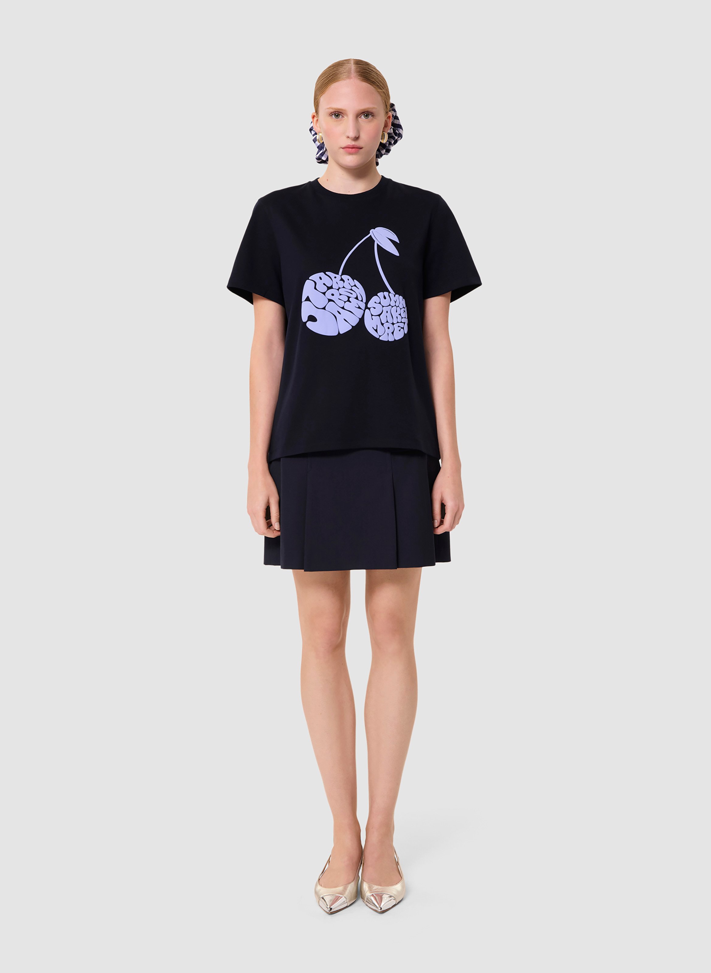 T-shirt tara cherry TARA JARMON Bleu