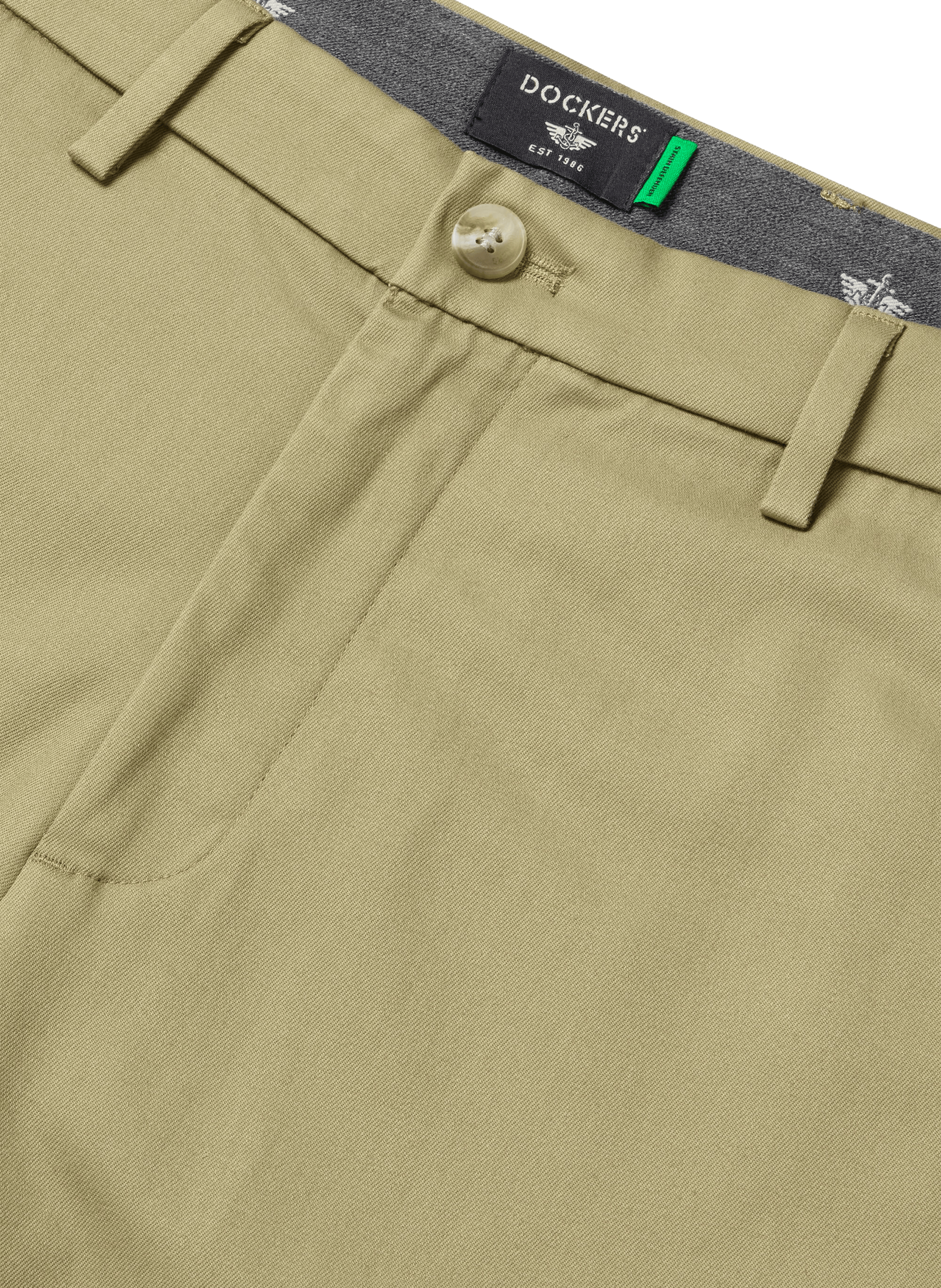 Pantalon uni en coton DOCKERS Beige