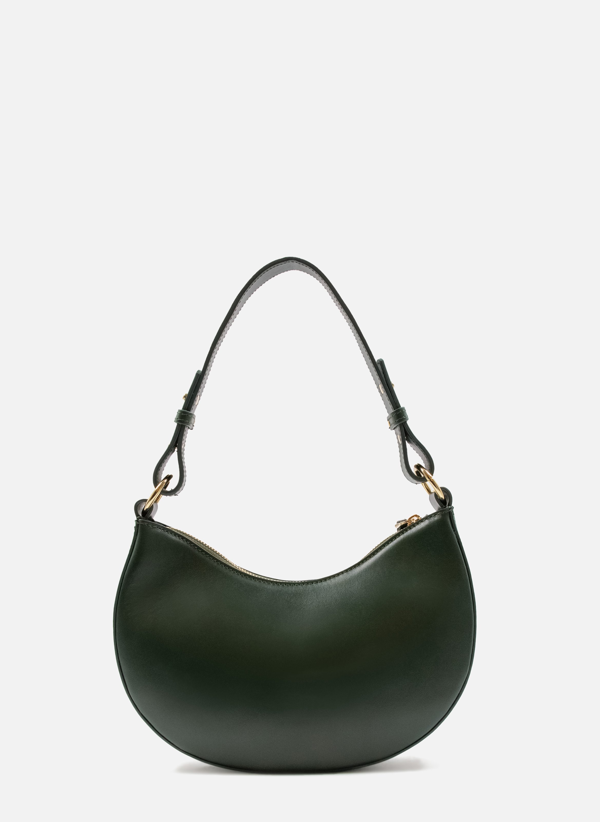 Sac hobo cuir lisse JULES & JENN Vert