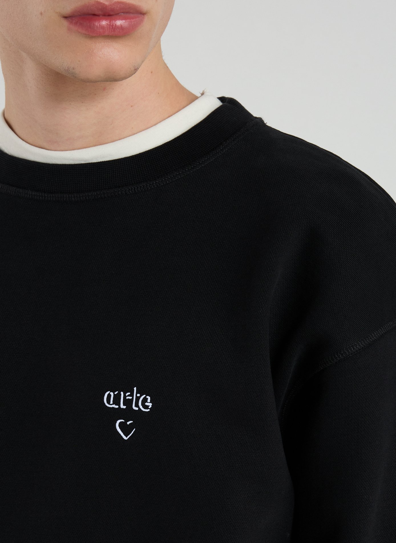Cotton round neck Sweatshirt ARTE ANTWERP Black