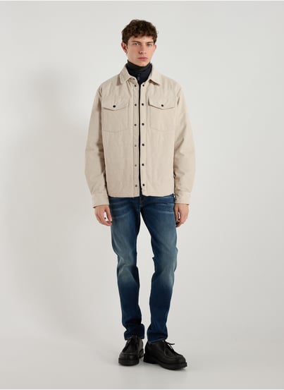 Straight jacket with classic collar SAVE THE DUCK Straight jacket with classic collar SAVE THE DUCK