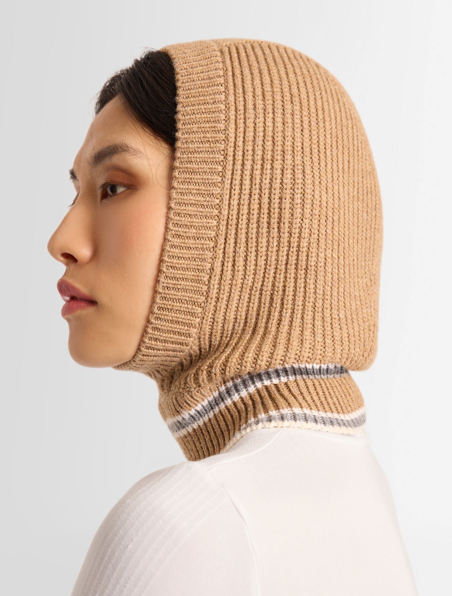 Cagoule wool coupe regular FUSALP Beige