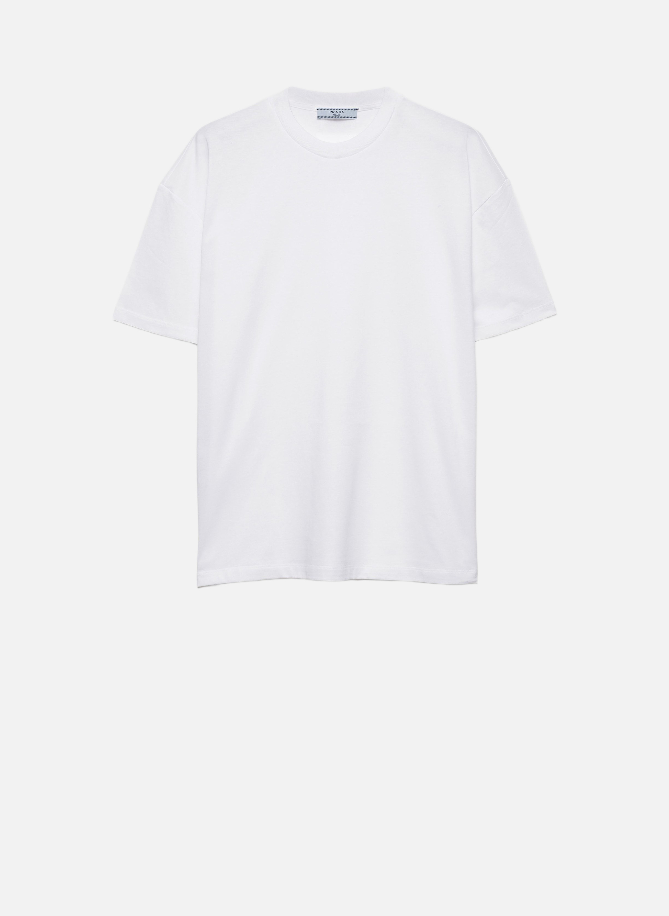 T-shirt oversize en jersey PRADA Blanc