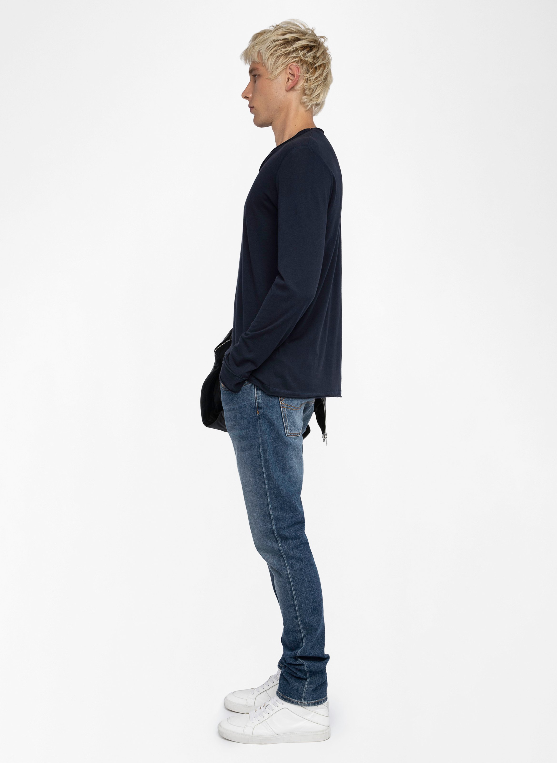 Tes-shirt droit en coton bio monastir ZADIG&VOLTAIRE Bleu