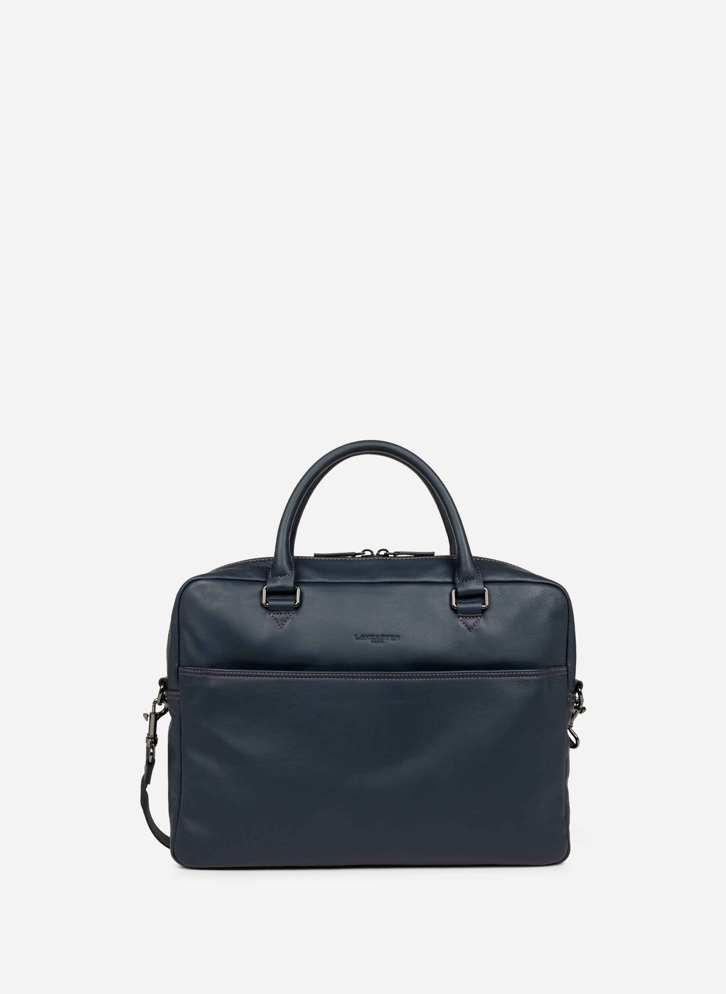 Large portfolio document holder bag - Soft Vintage Homme LANCASTER Blue