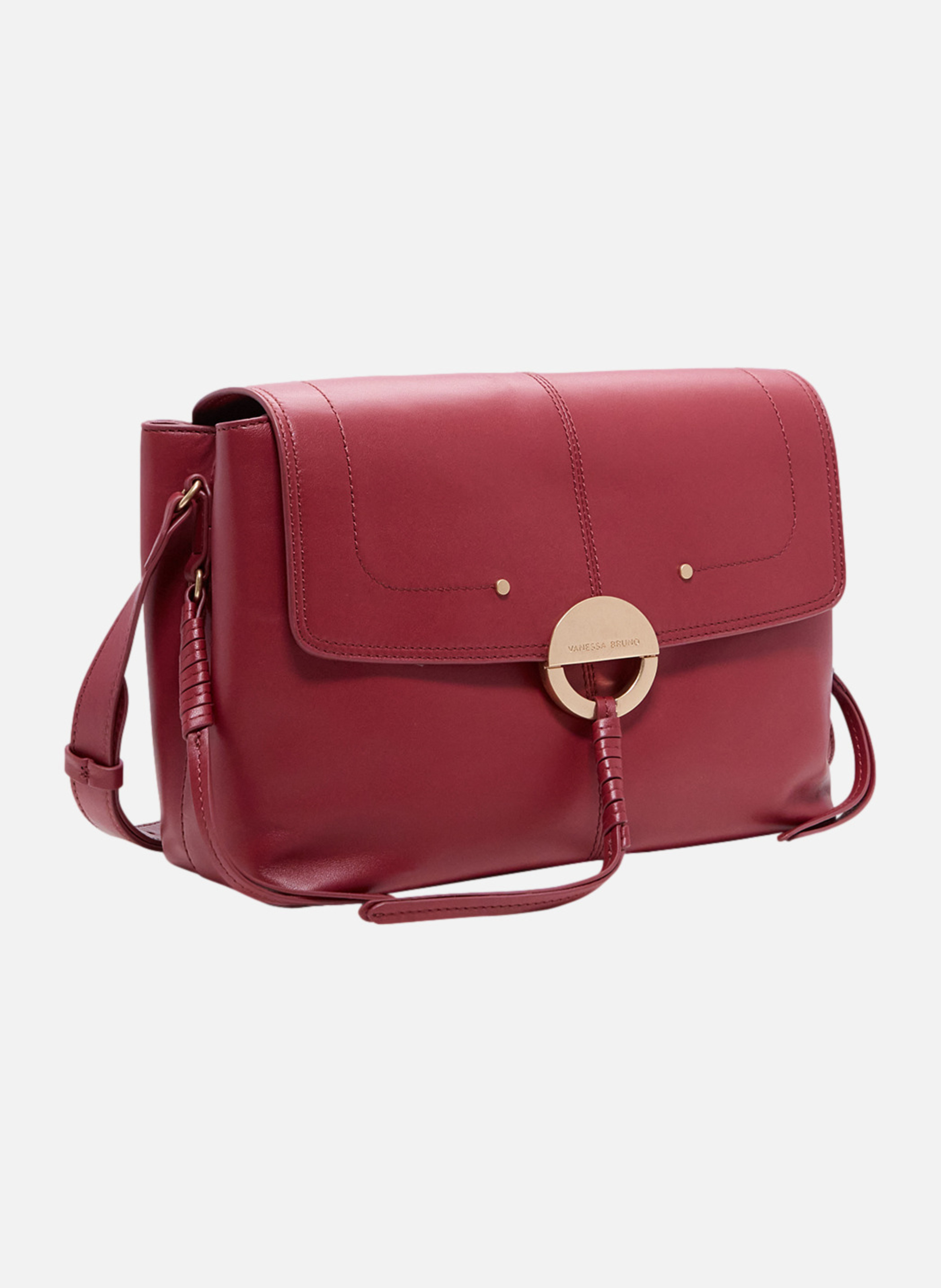 Grand Sac Othilia En Cuir VANESSA BRUNO Rouge