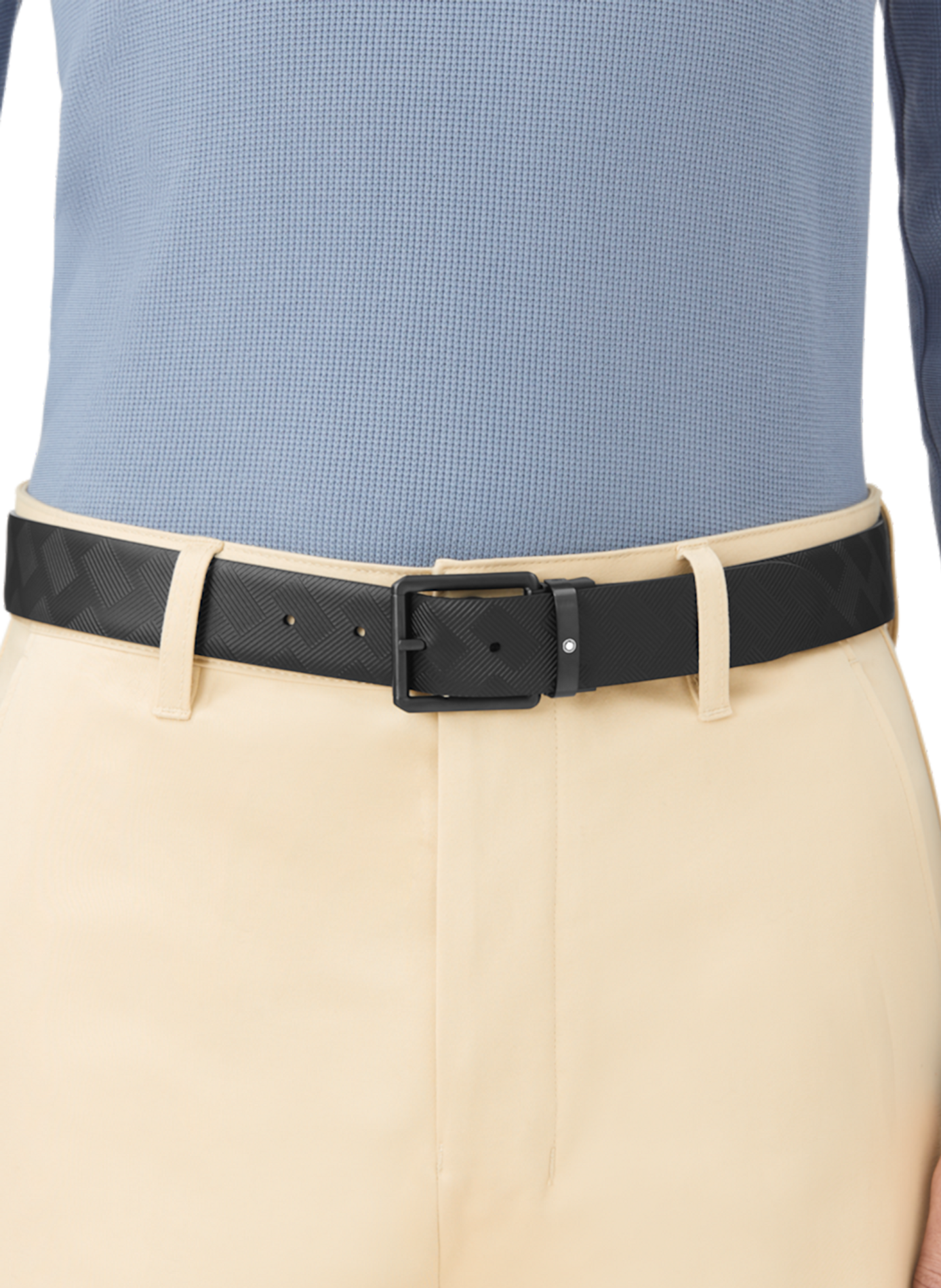 Smooth leather belt MONTBLANC Black