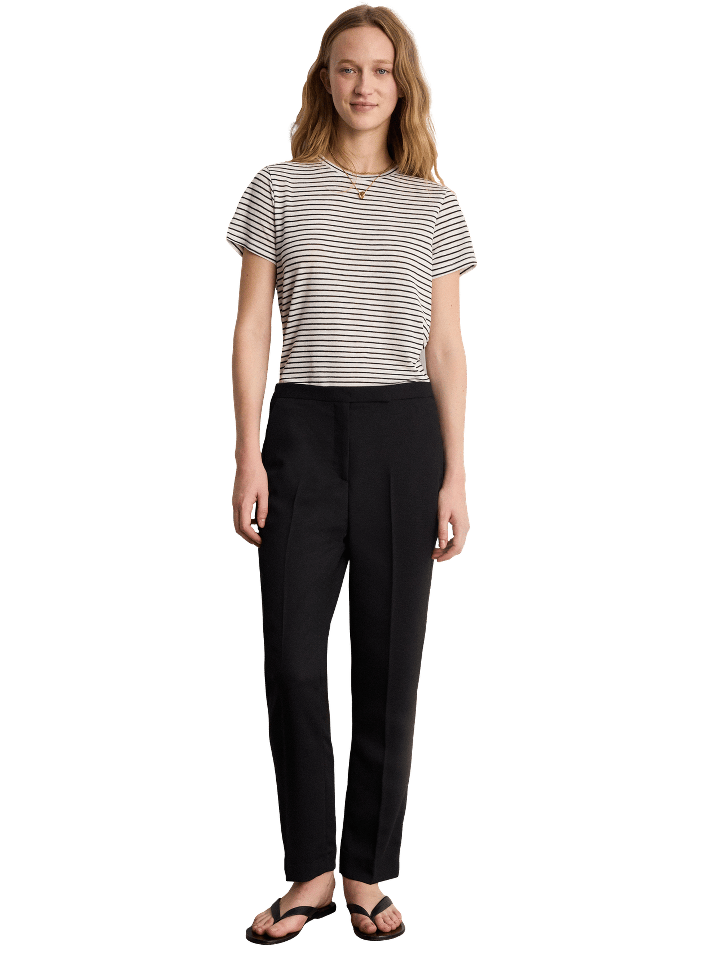 Pantalon slim de tailleur - birgit PABLO Noir