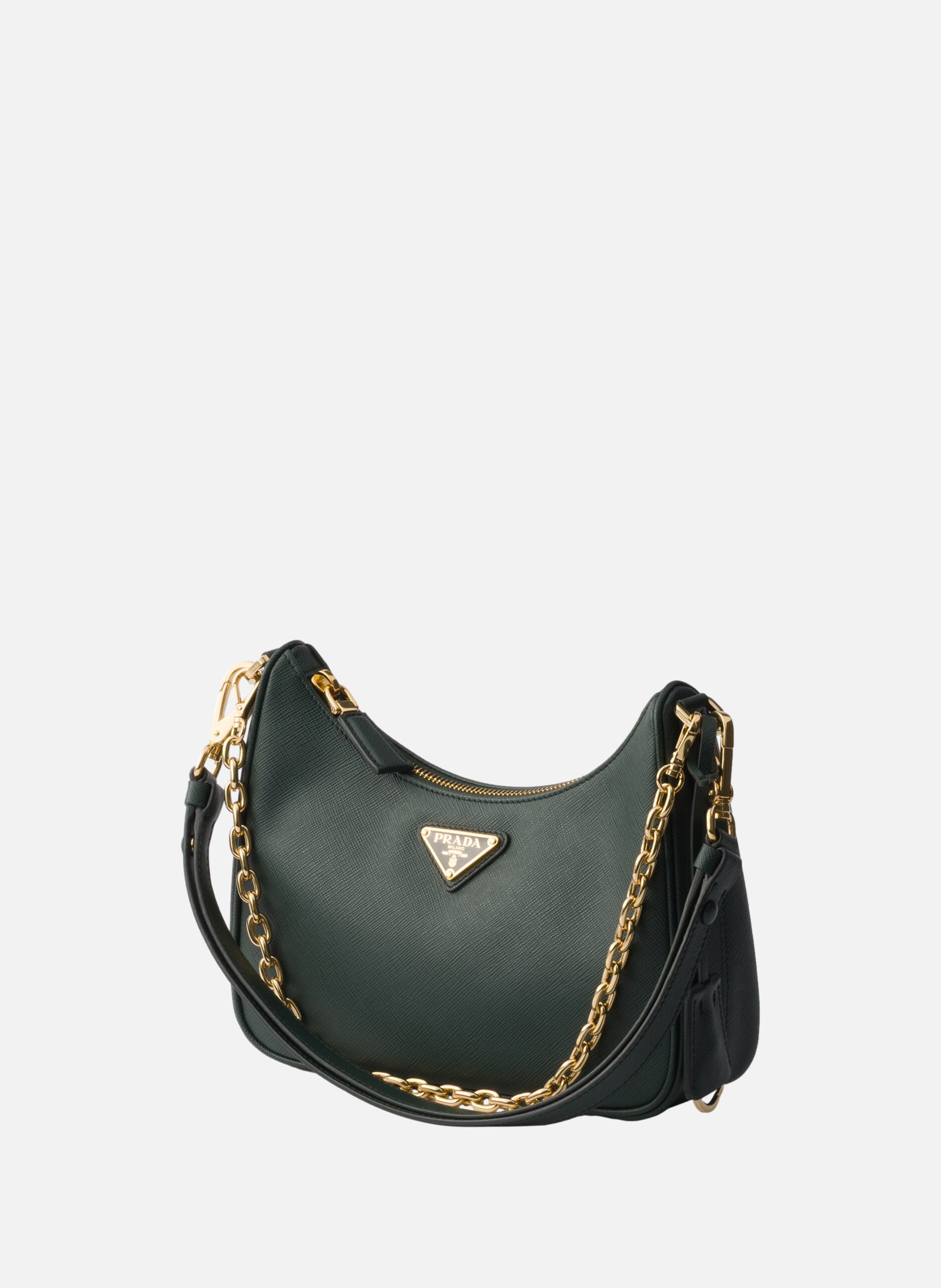 Mini sac prada re-edition en cuir saffiano PRADA Vert