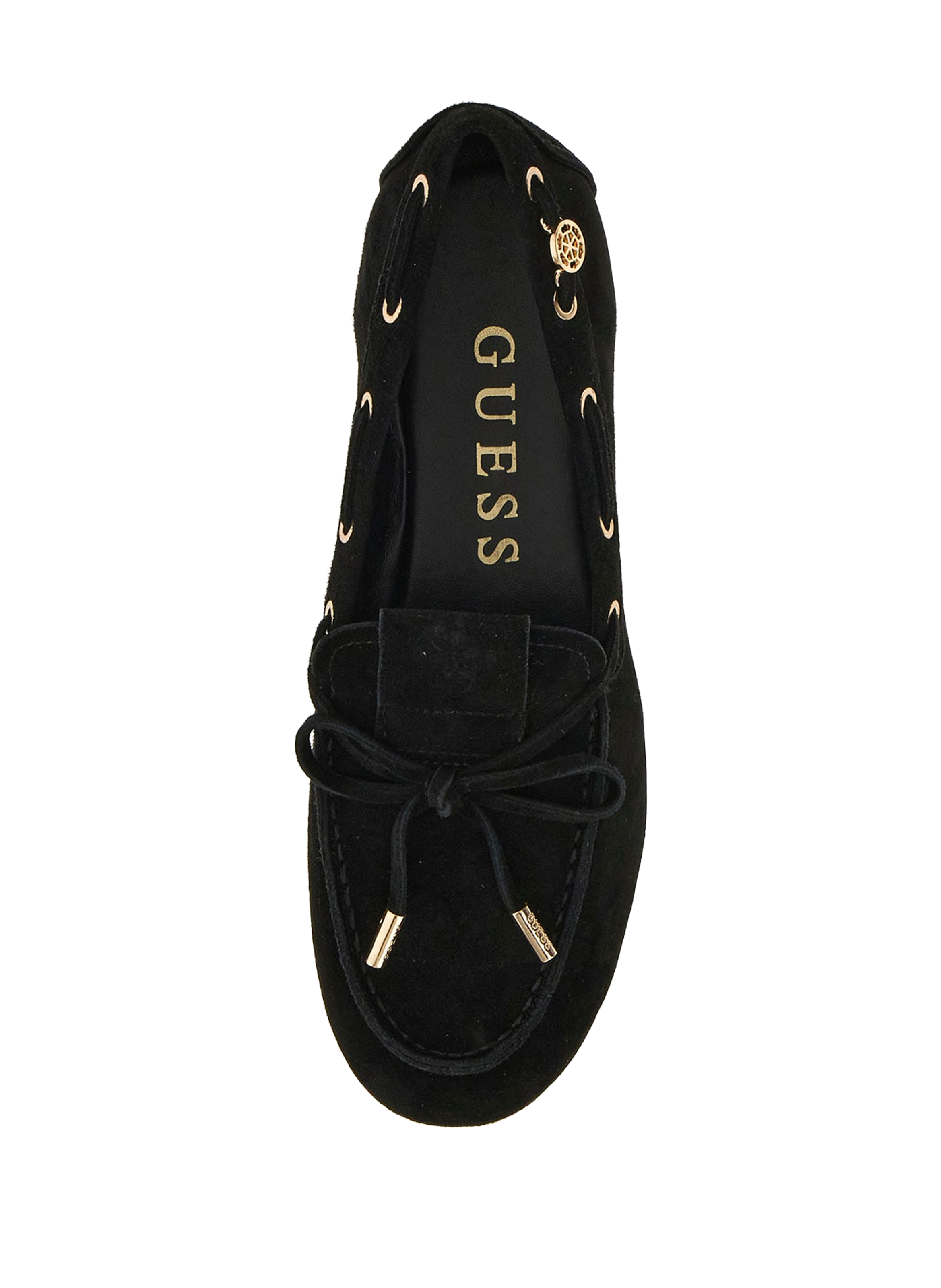 Goat leather moccasins GUESS Black