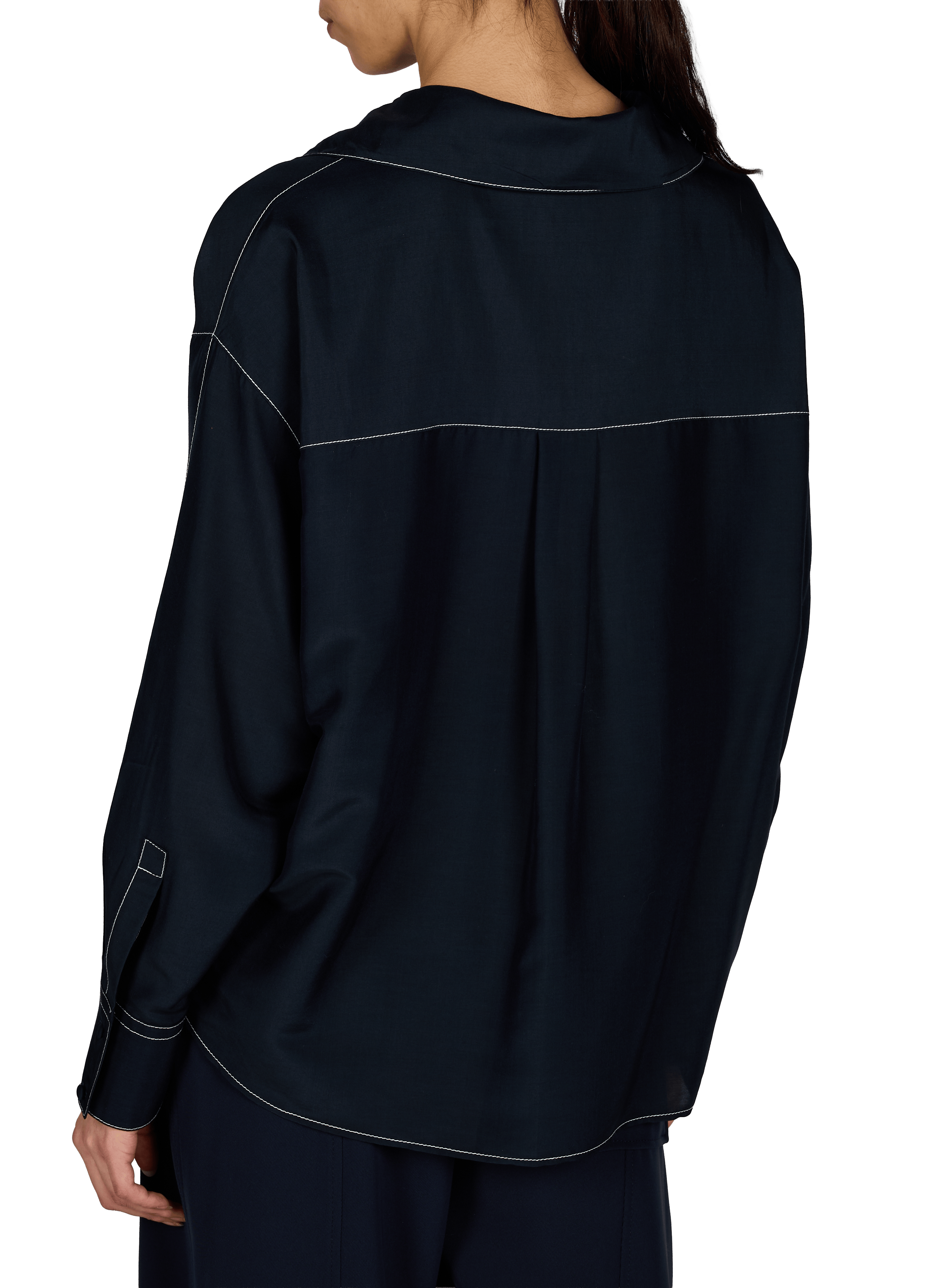 Solid oversized shirt BOSS Blue