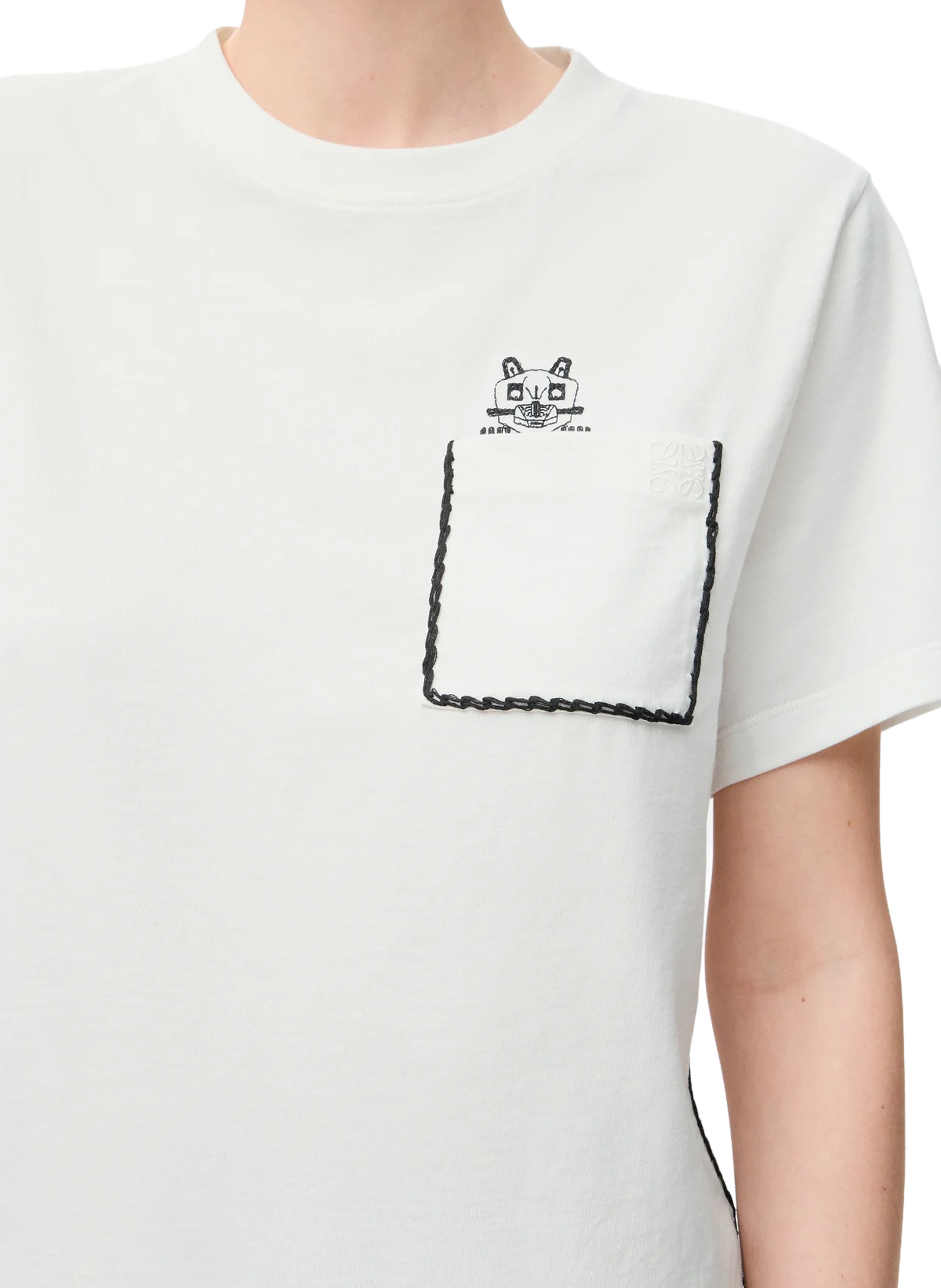 LOEWE x Louis Wain - T-shirt classique en coton LOEWE Blanc