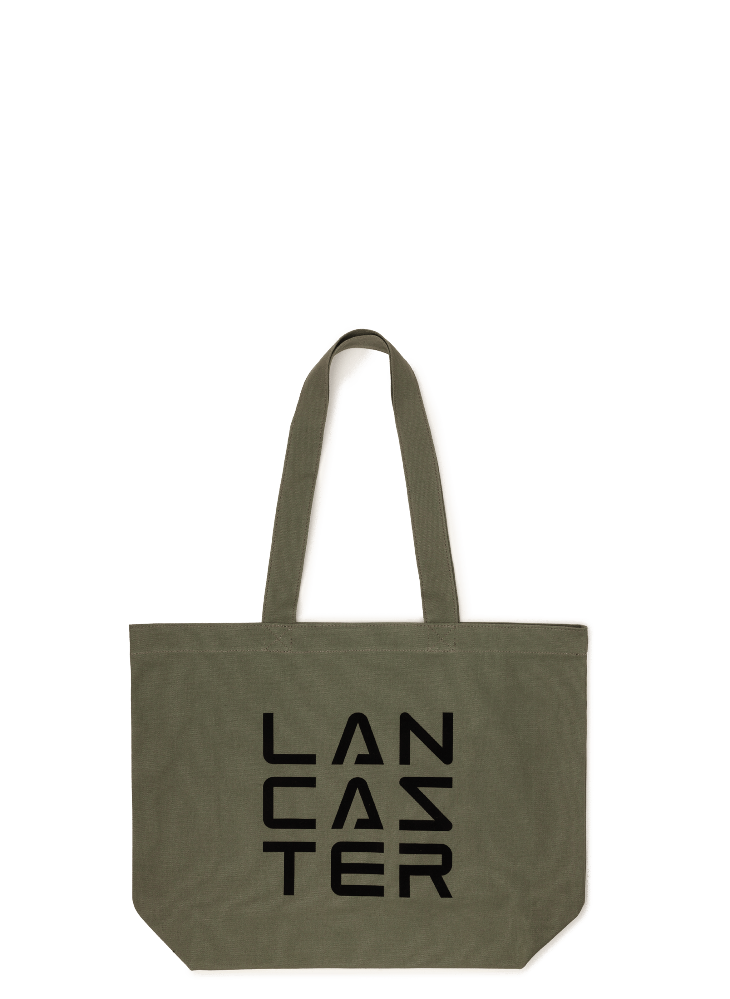 Sac cabas épaule - tote bag 3 lines LANCASTER Kaki
