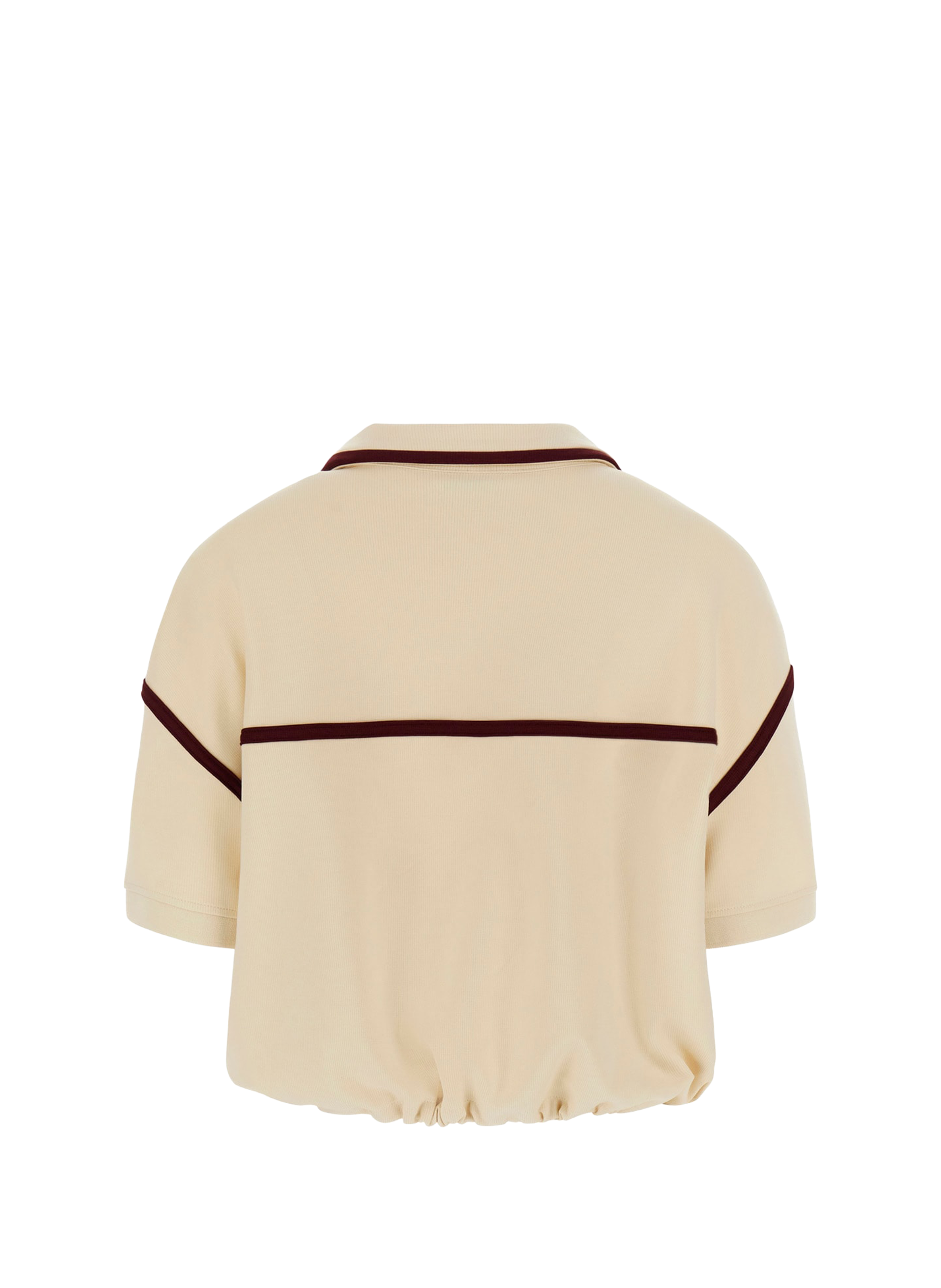 Short Polo with Contrast Stitching GUESS White